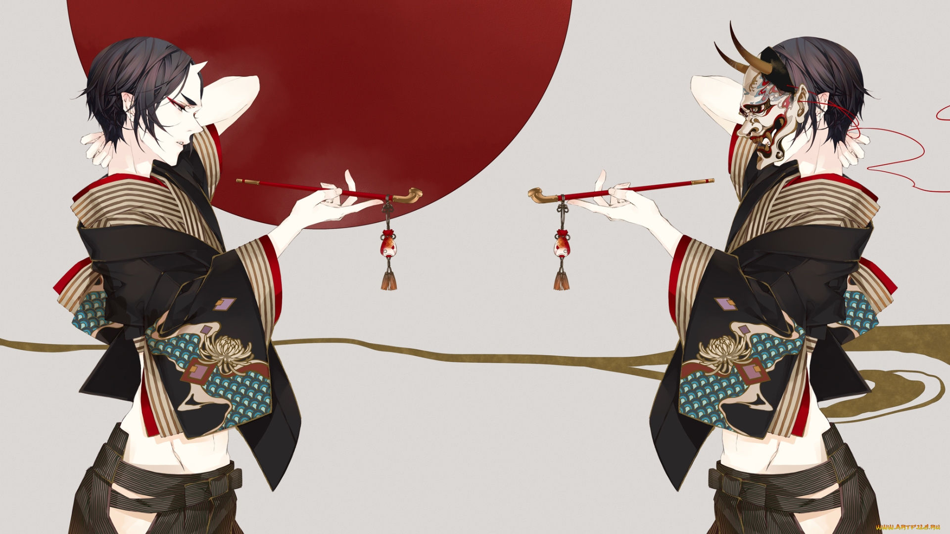 аниме, hoozuki, no, reitetsu, хладнокровный, хозуки