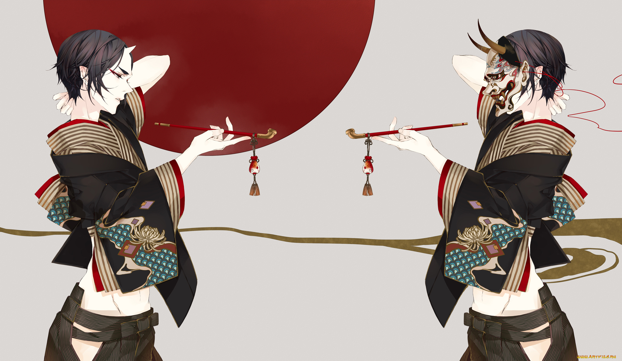 аниме, hoozuki, no, reitetsu, хладнокровный, хозуки