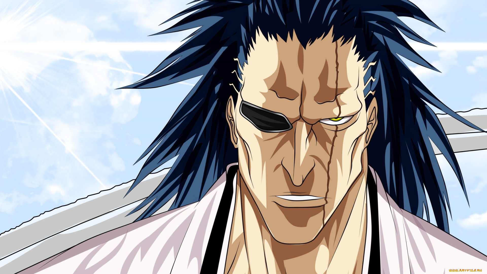 аниме, bleach, zaraki, kenpachi