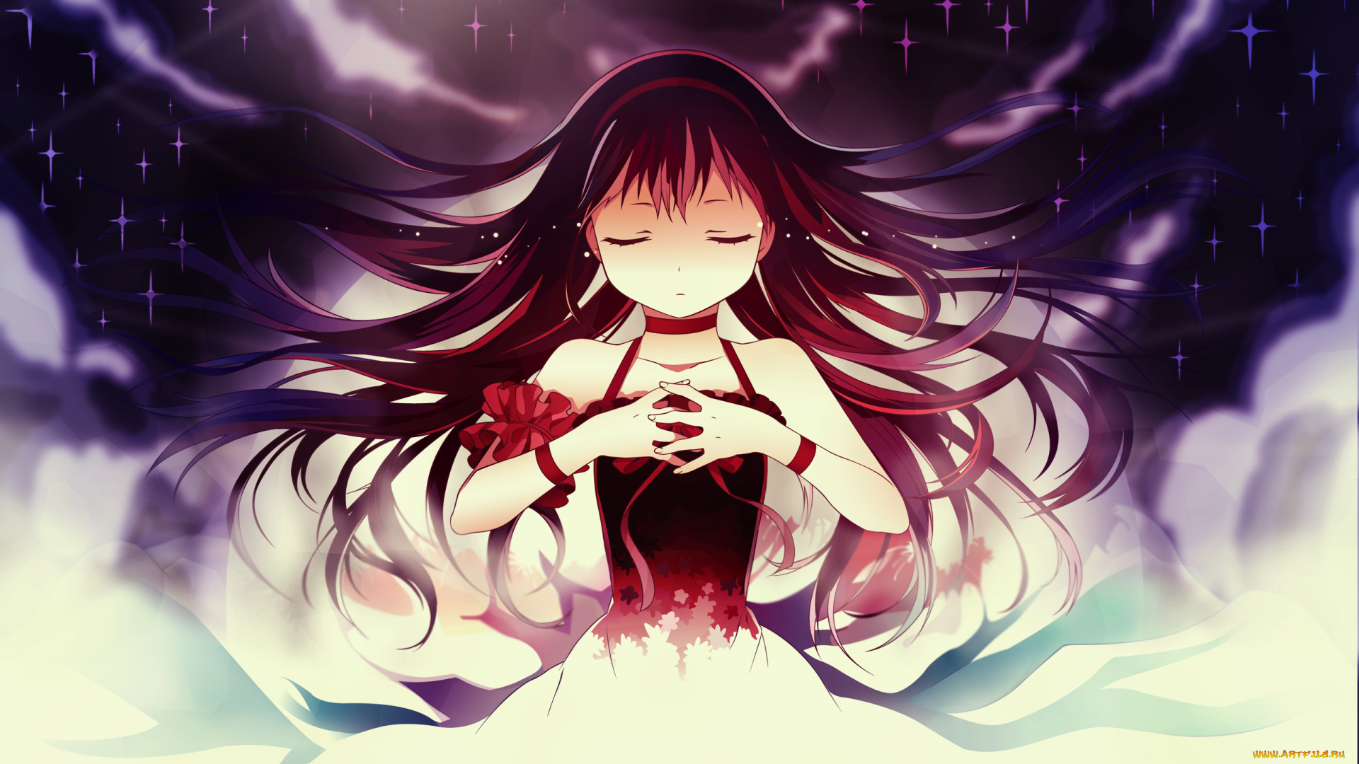 аниме, mahou, shoujo, madoka, magika, akemi, homura