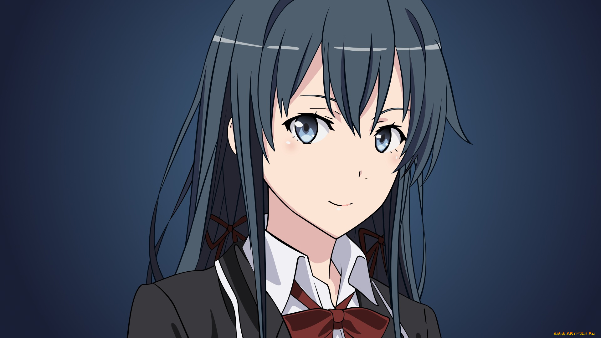 аниме, oregairu, девушка