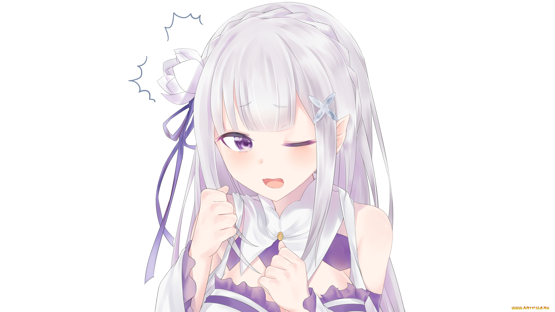аниме, re, , zero, kara, hajimeru, isekai, seikatsu, эмилия