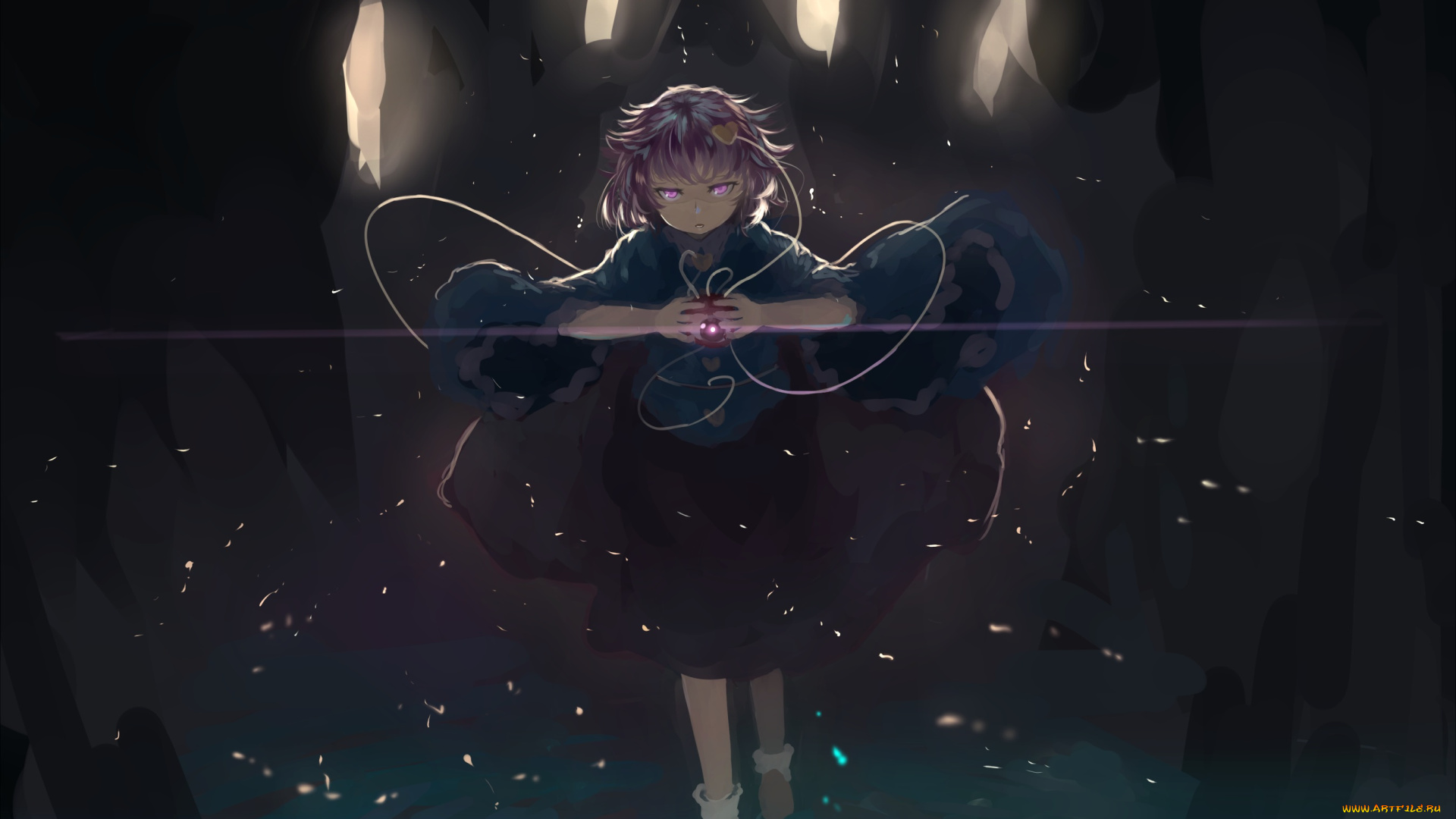 аниме, touhou, komeiji, satori