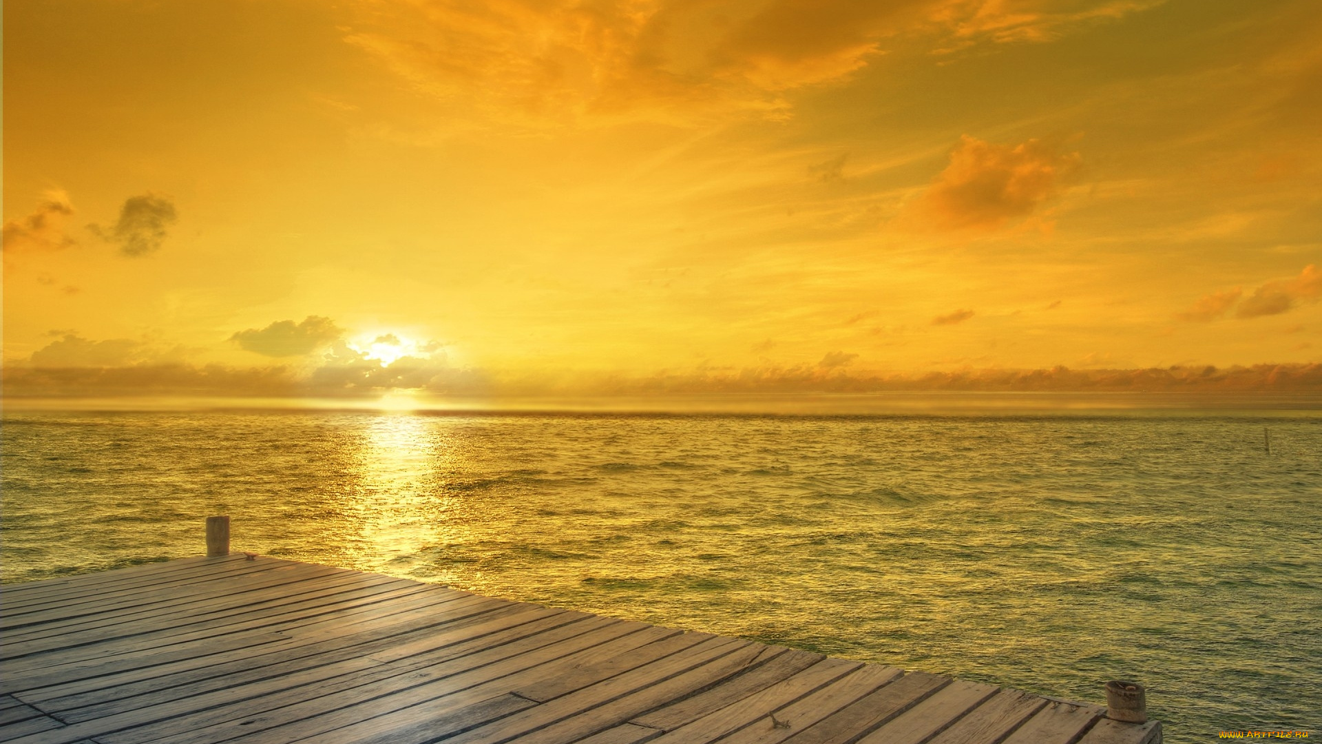 природа, восходы, закаты, вода, закат, мостки