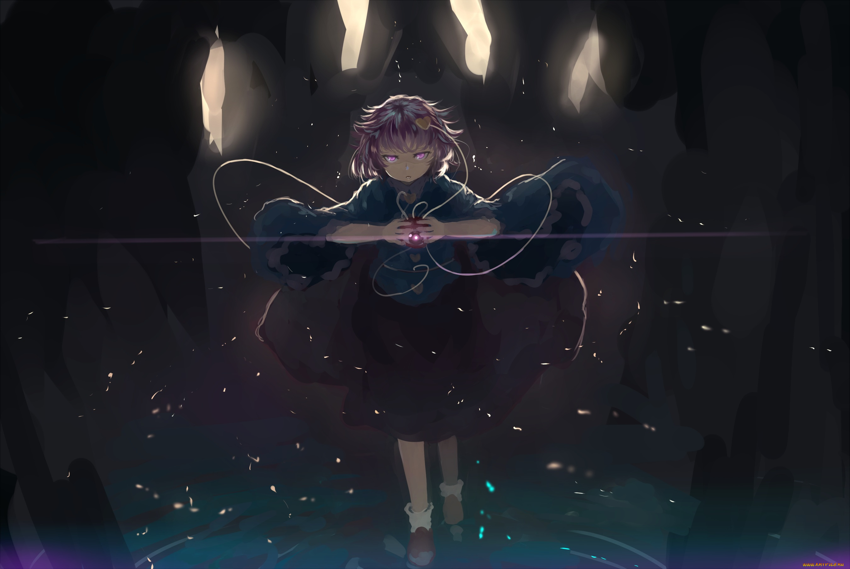аниме, touhou, komeiji, satori