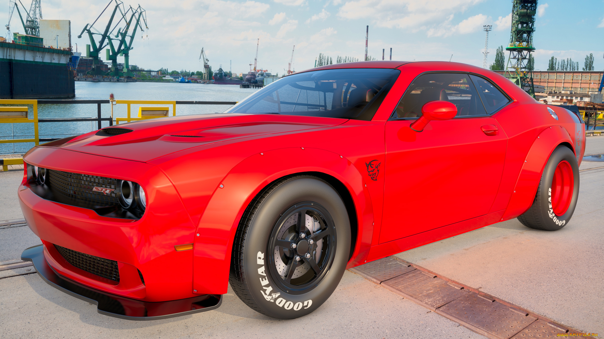 автомобили, 3д, автомобиль, фон