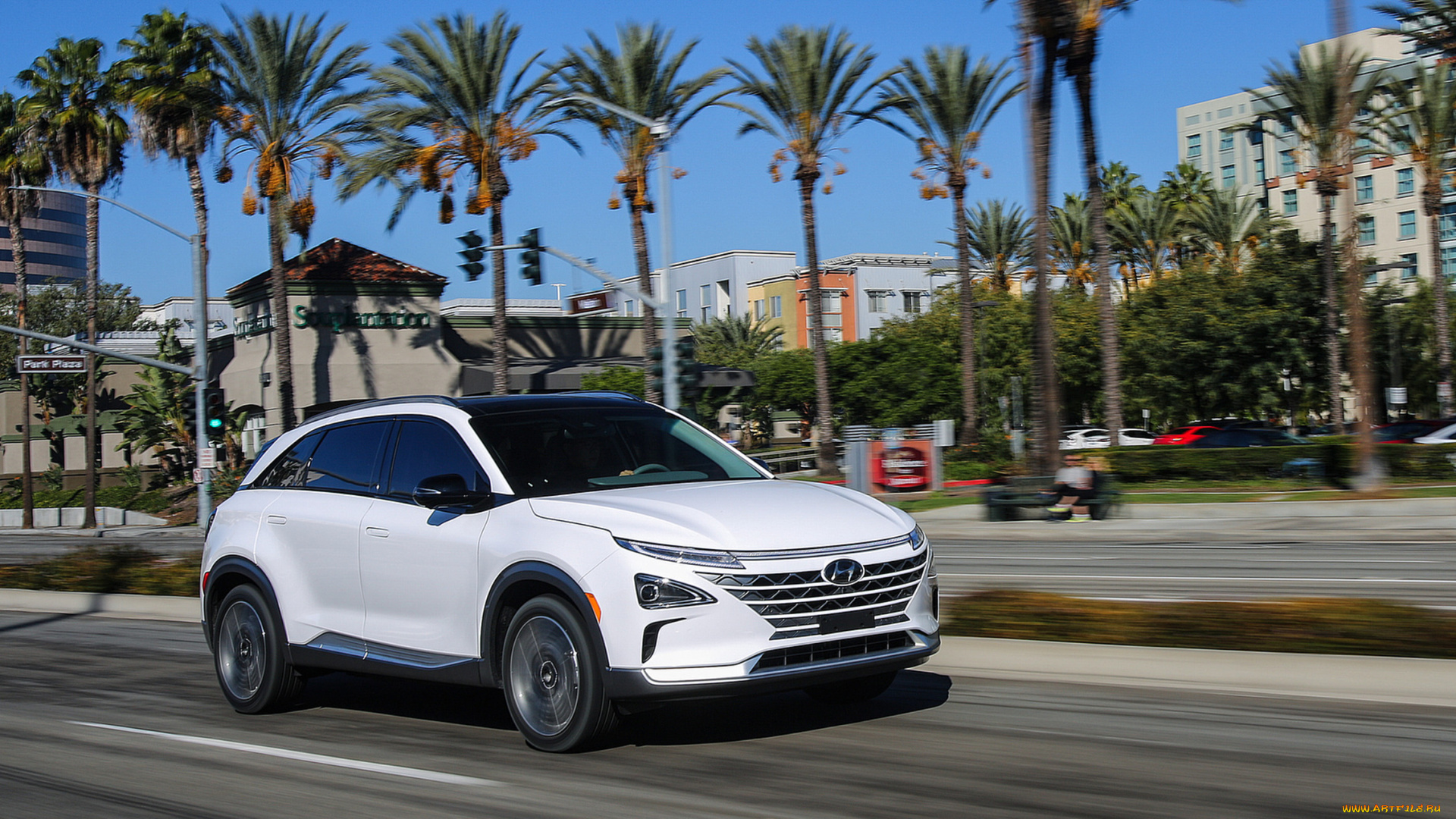 hyundai, nexo, fcev, 2019, автомобили, hyundai, белый, nexo, fcev, 2019