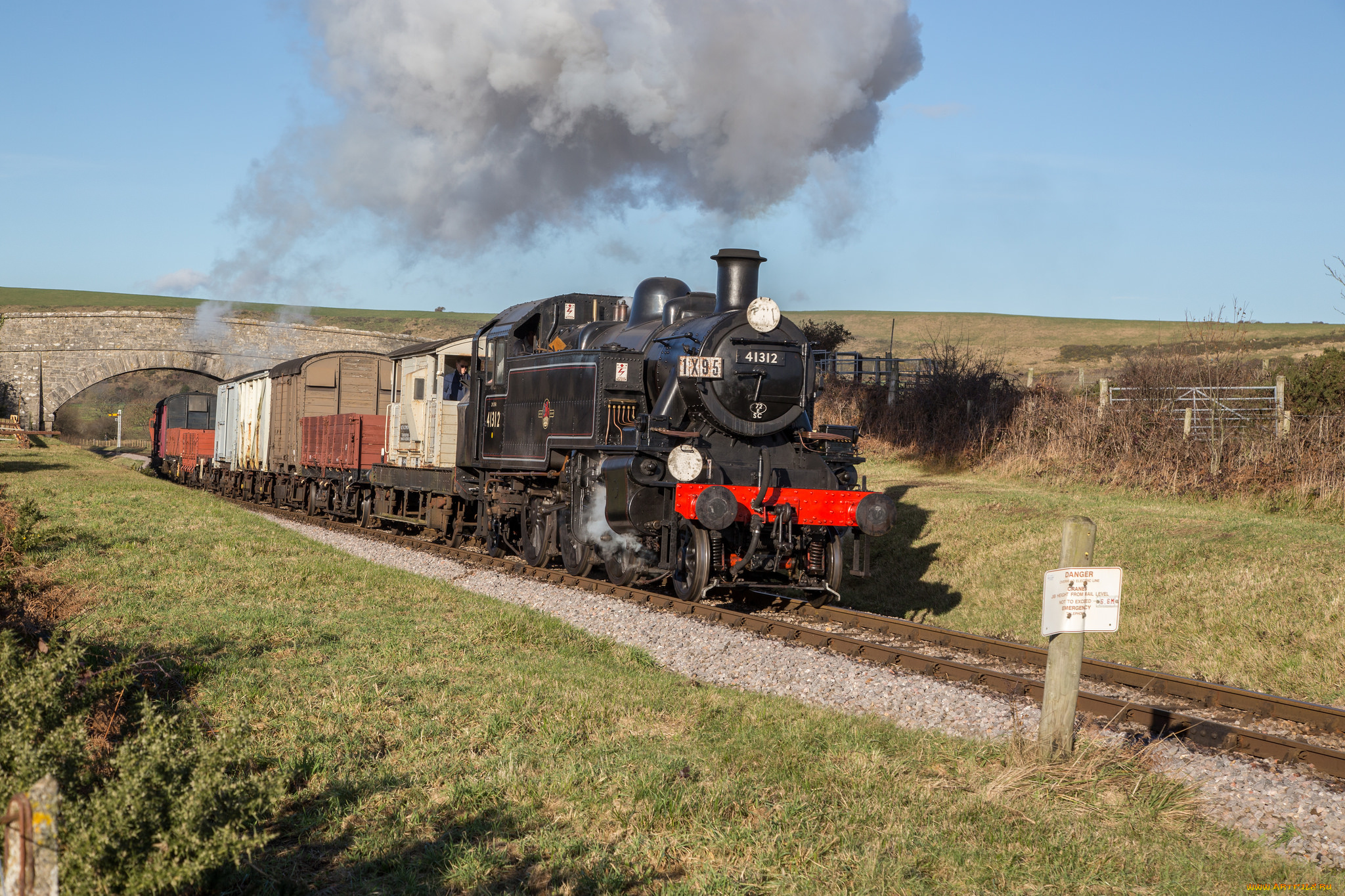 техника, паровозы, локомотив, состав