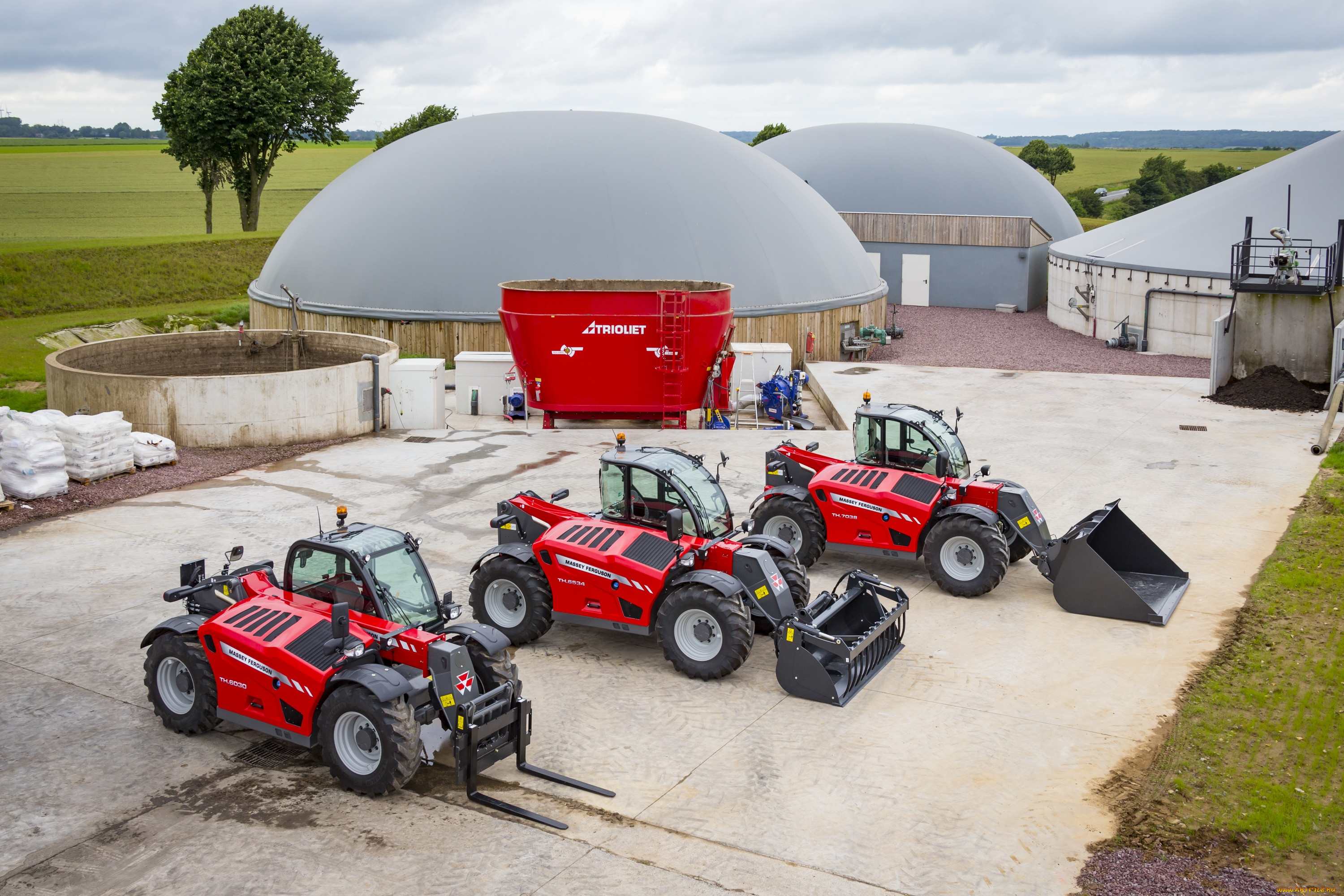 техника, фронтальные, погрузчики, massey