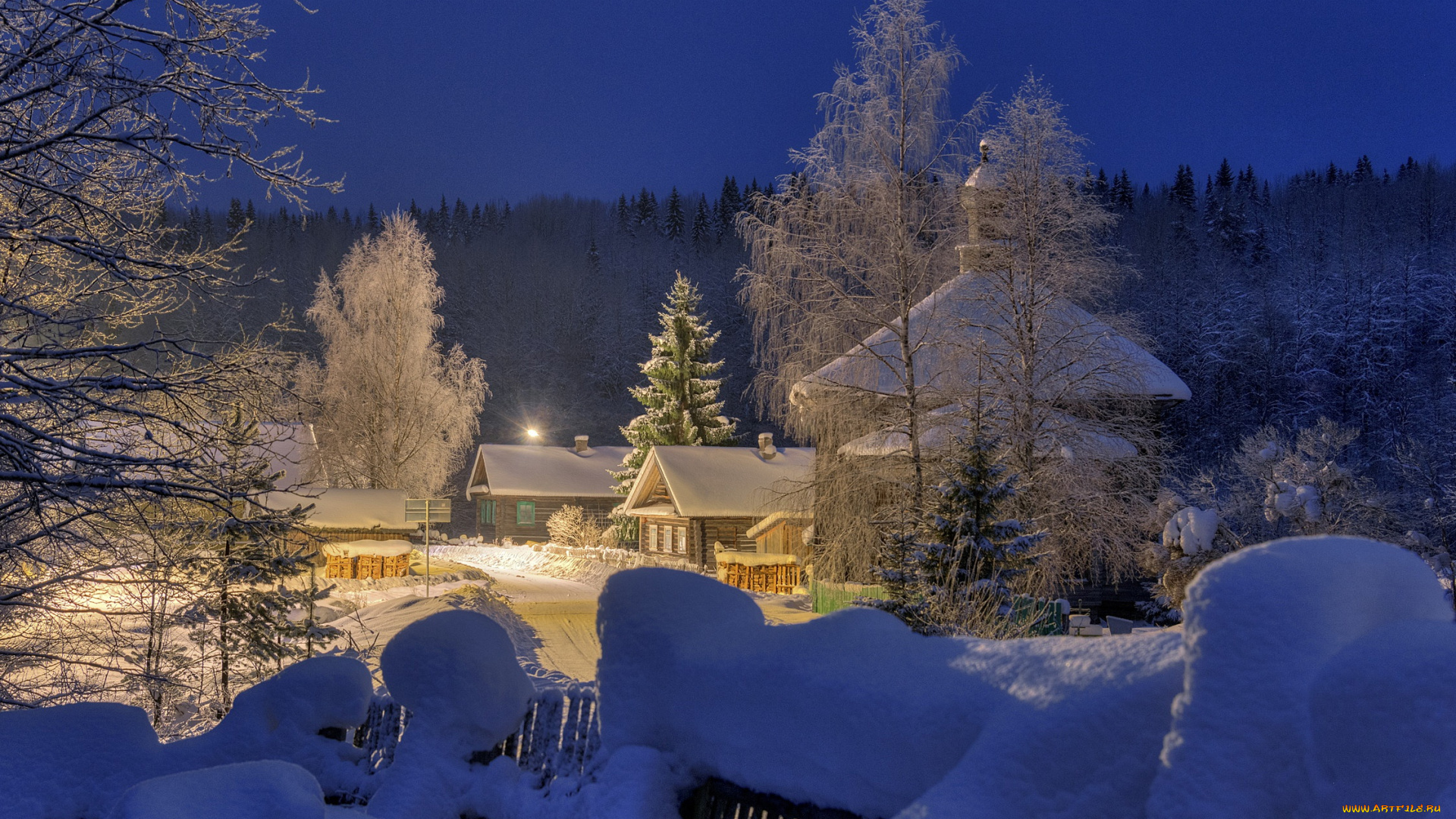 города, -, пейзажи, дома, освещение, забор, утро, деревня