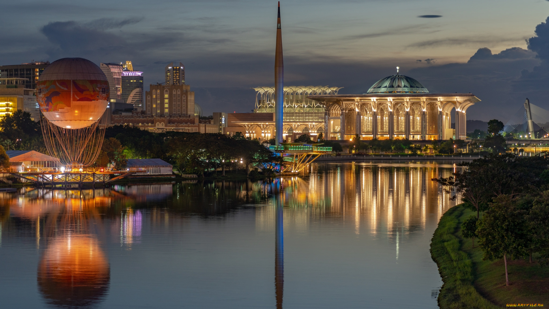 putrajaya, города, -, панорамы, простор