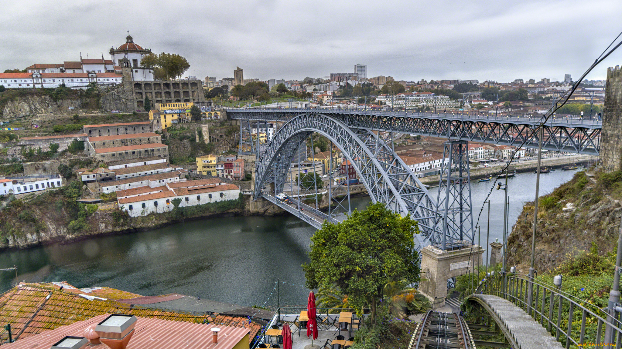porto, portugal, luis, i, bridge, города, порту, , португалия, простор