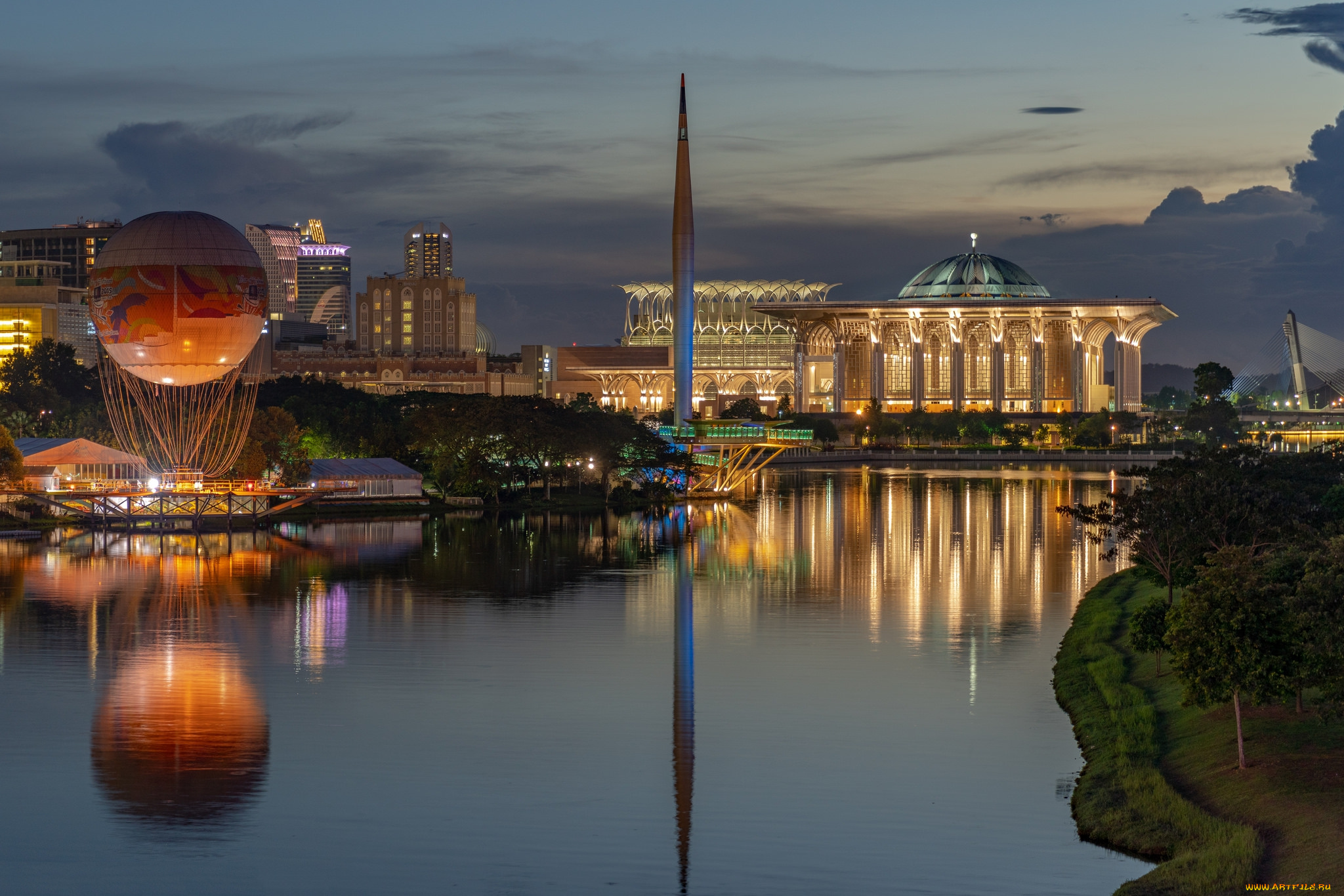 putrajaya, города, -, панорамы, простор