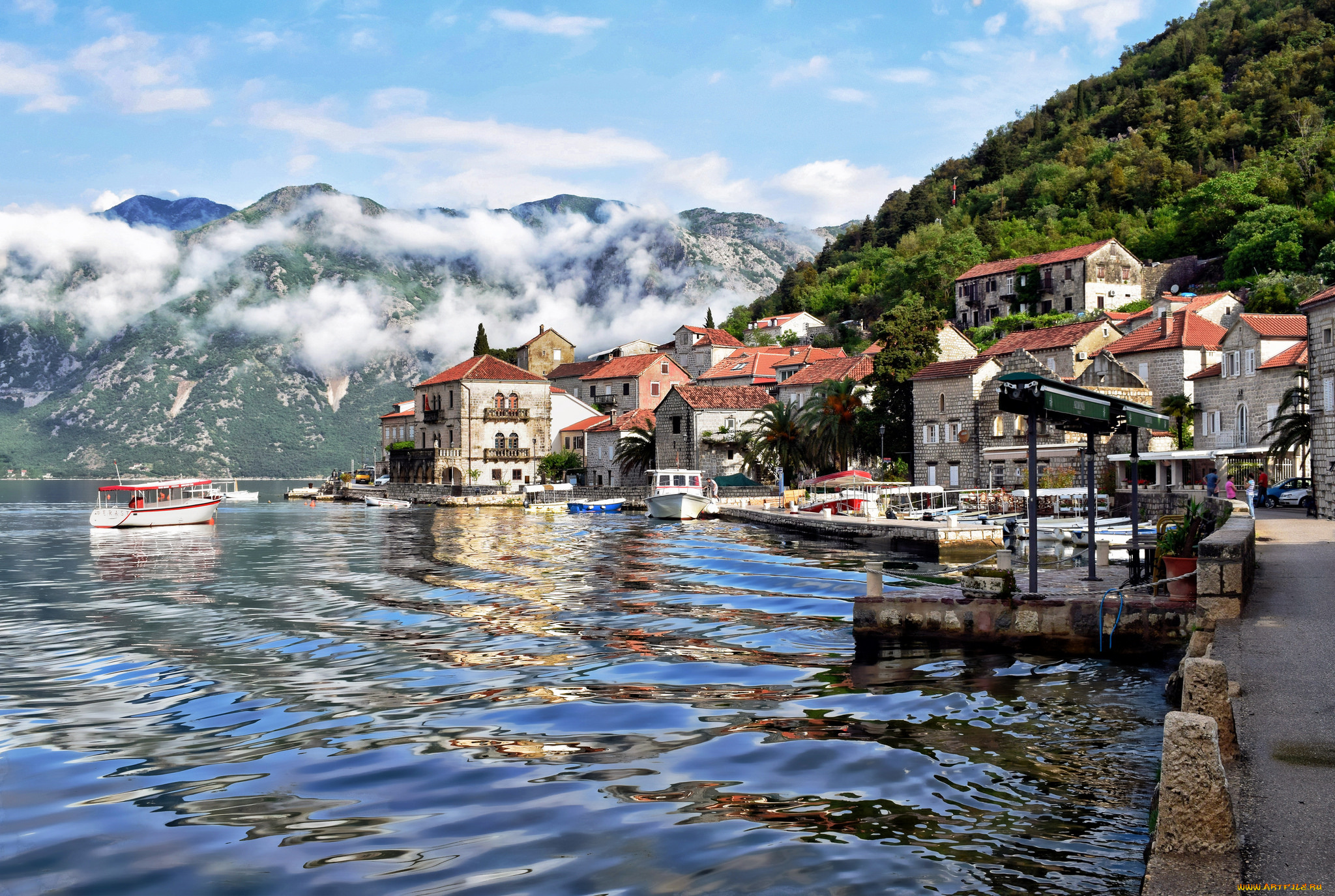 perast, города, -, пейзажи, простор