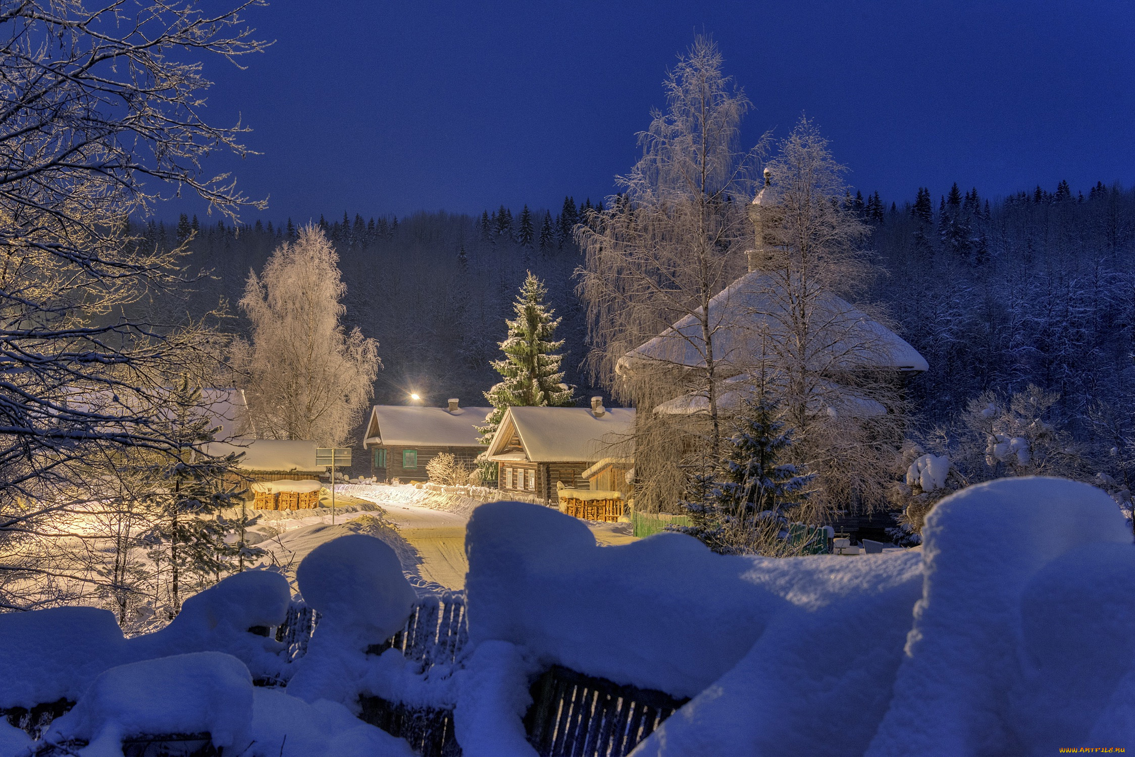 города, -, пейзажи, дома, освещение, забор, утро, деревня