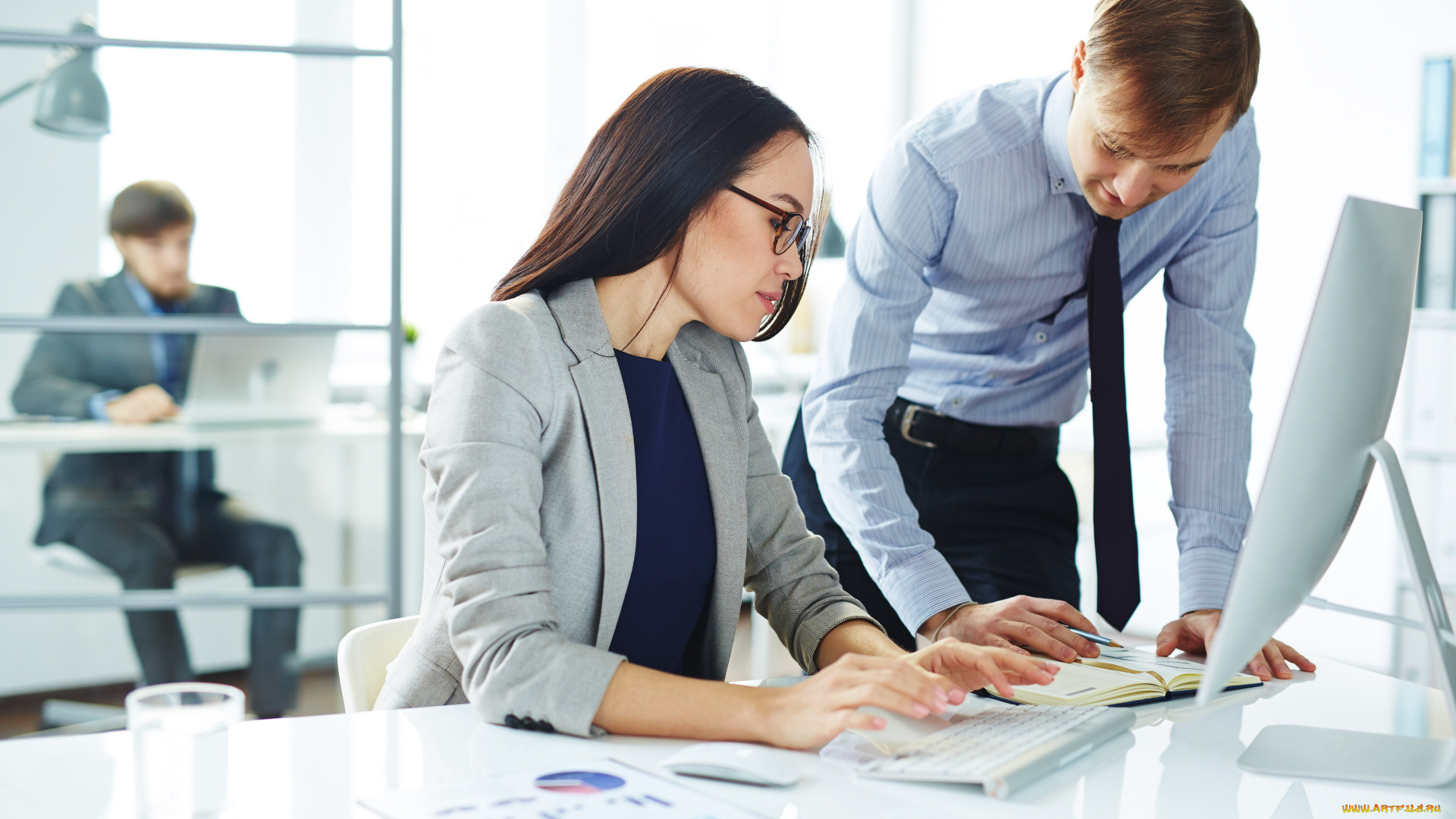 разное, мужчина, женщина, женщина, мужчина, офис