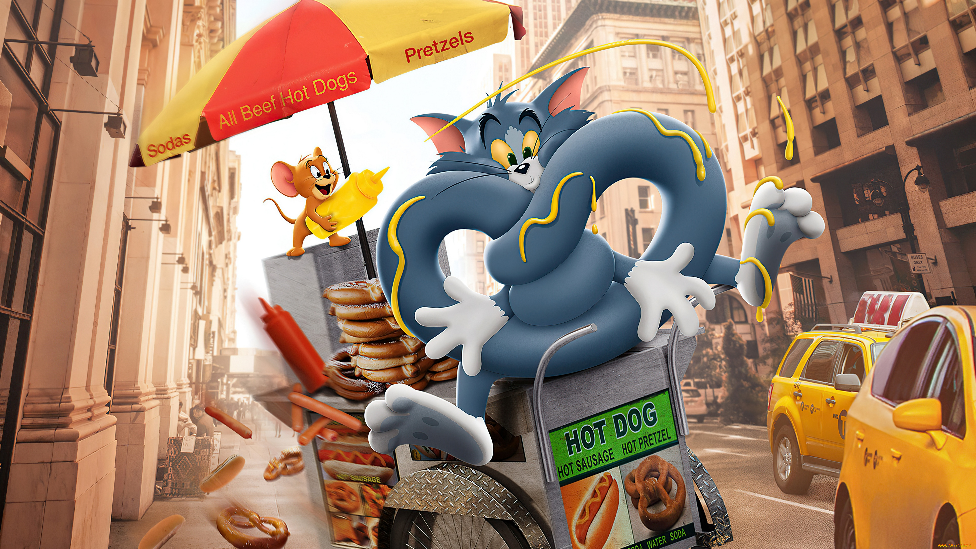 tom, and, jerry, , , 2021, , мультфильмы, tom, and, jerry, том, и, джерри, 2021, мультфильм, великобритания, франция, германия, сша