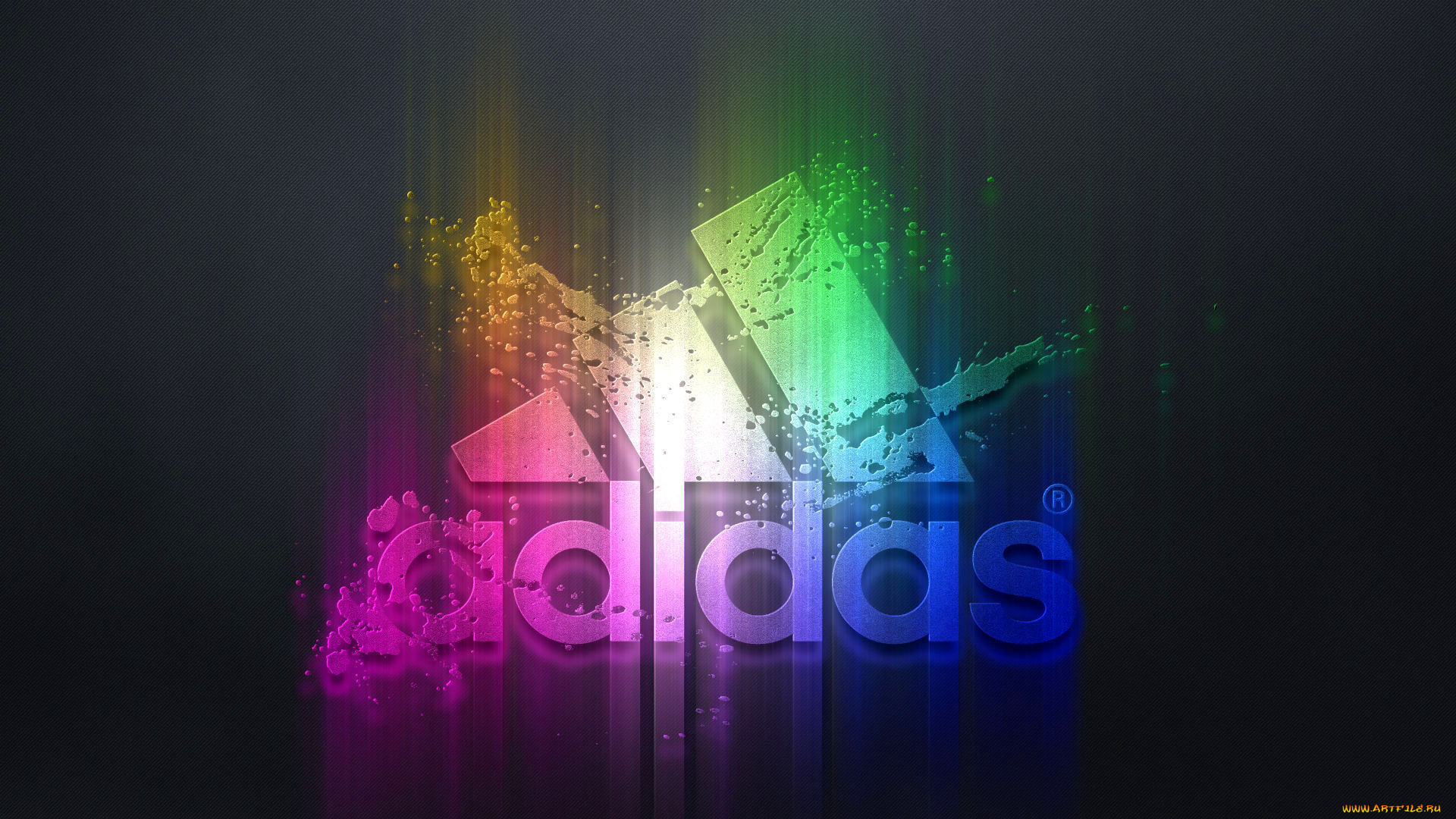 бренды, adidas, надпись, рельеф, цвета