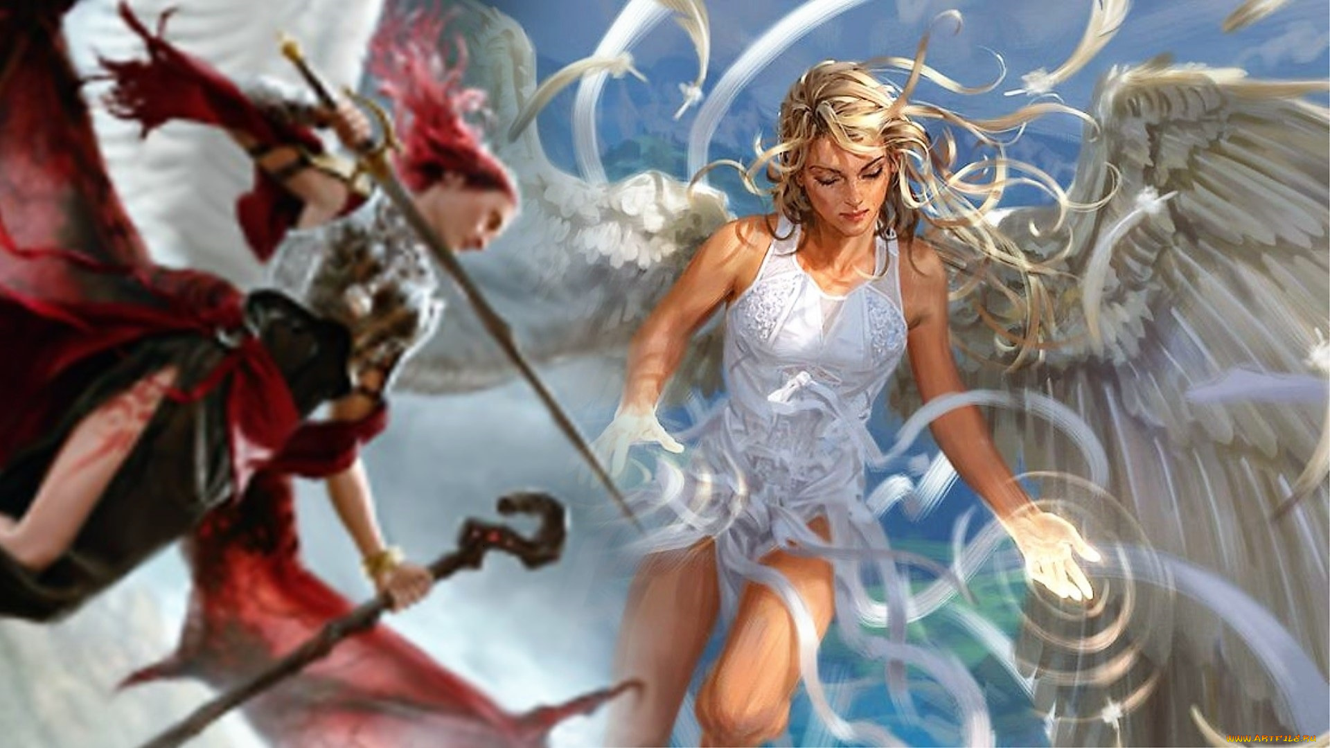 видео, игры, magic, , the, gathering, -, other, девушки, ангелы