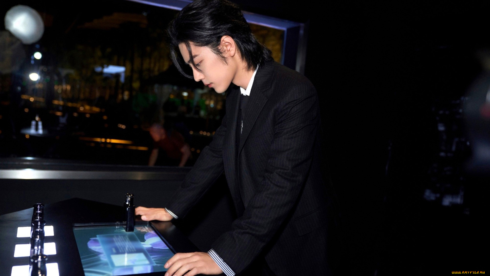 мужчины, xiao, zhan, актер, костюм, монитор