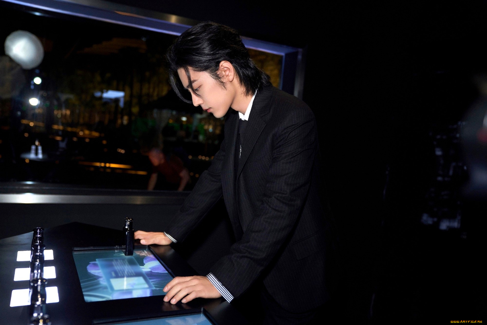 мужчины, xiao, zhan, актер, костюм, монитор