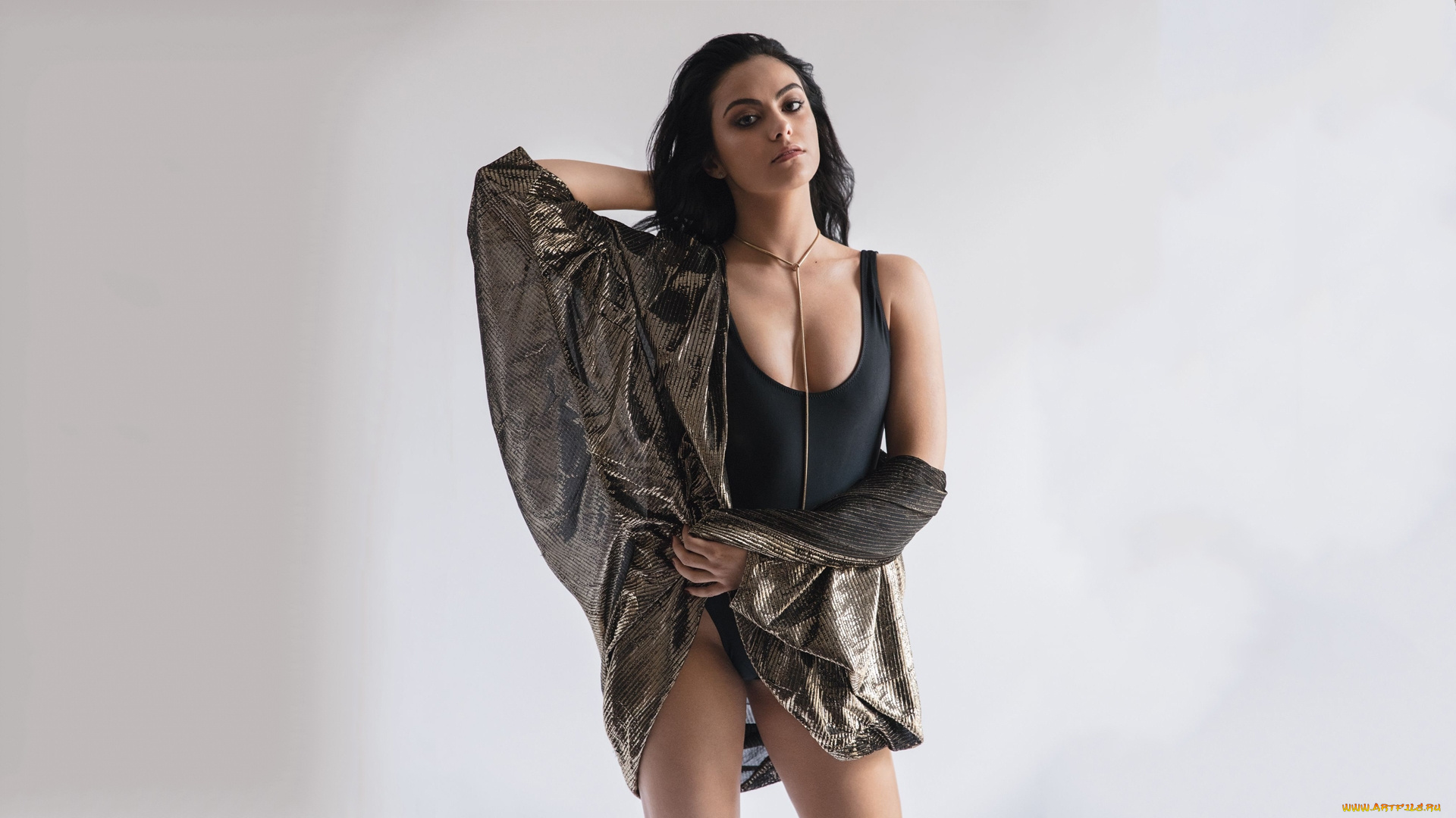 девушки, camila, mendes, брюнетка, поза, купальник