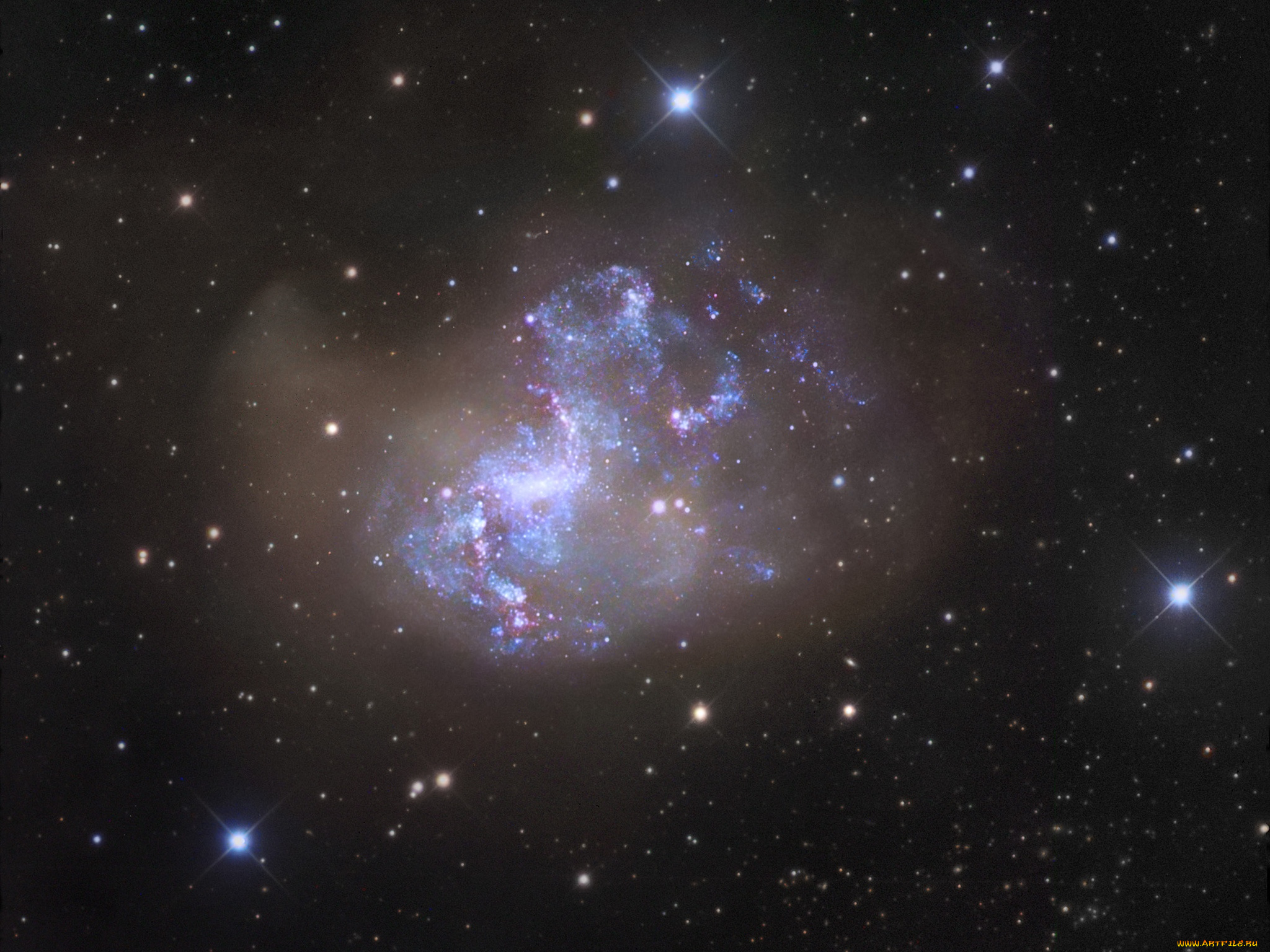 ngc, 1313, космос, галактики, туманности