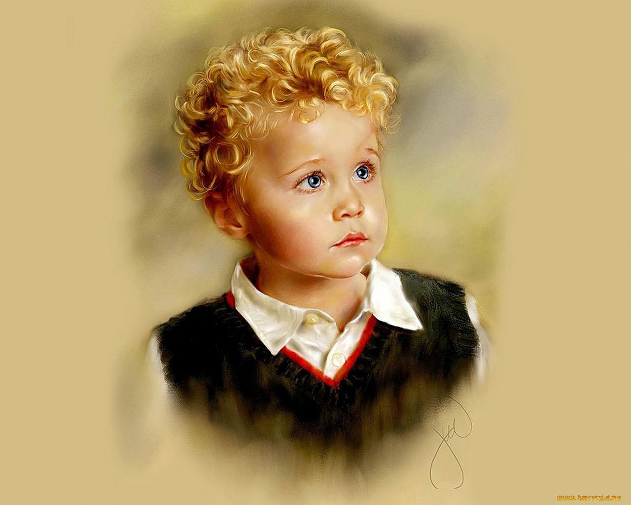 рисованные, дети