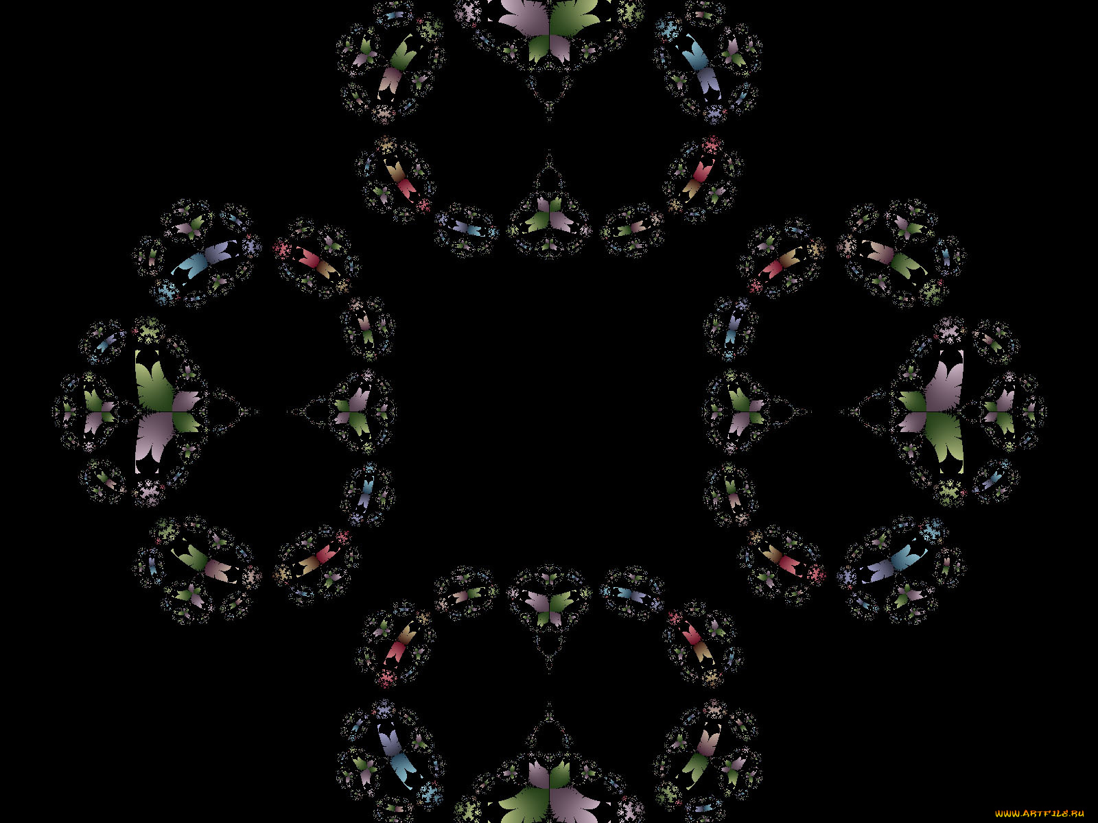 3д, графика, fractal, фракталы, фон, узор, цвета