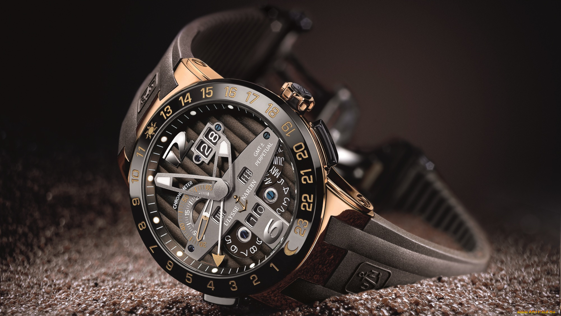 бренды, ulysse, nardin, Часы, gold