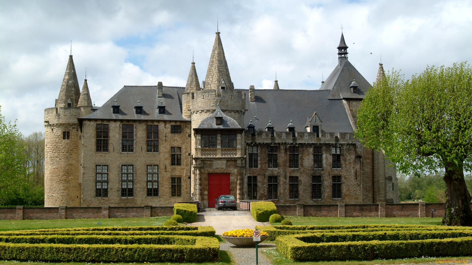 города, дворцы, замки, крепости, laarne, castle, belgium