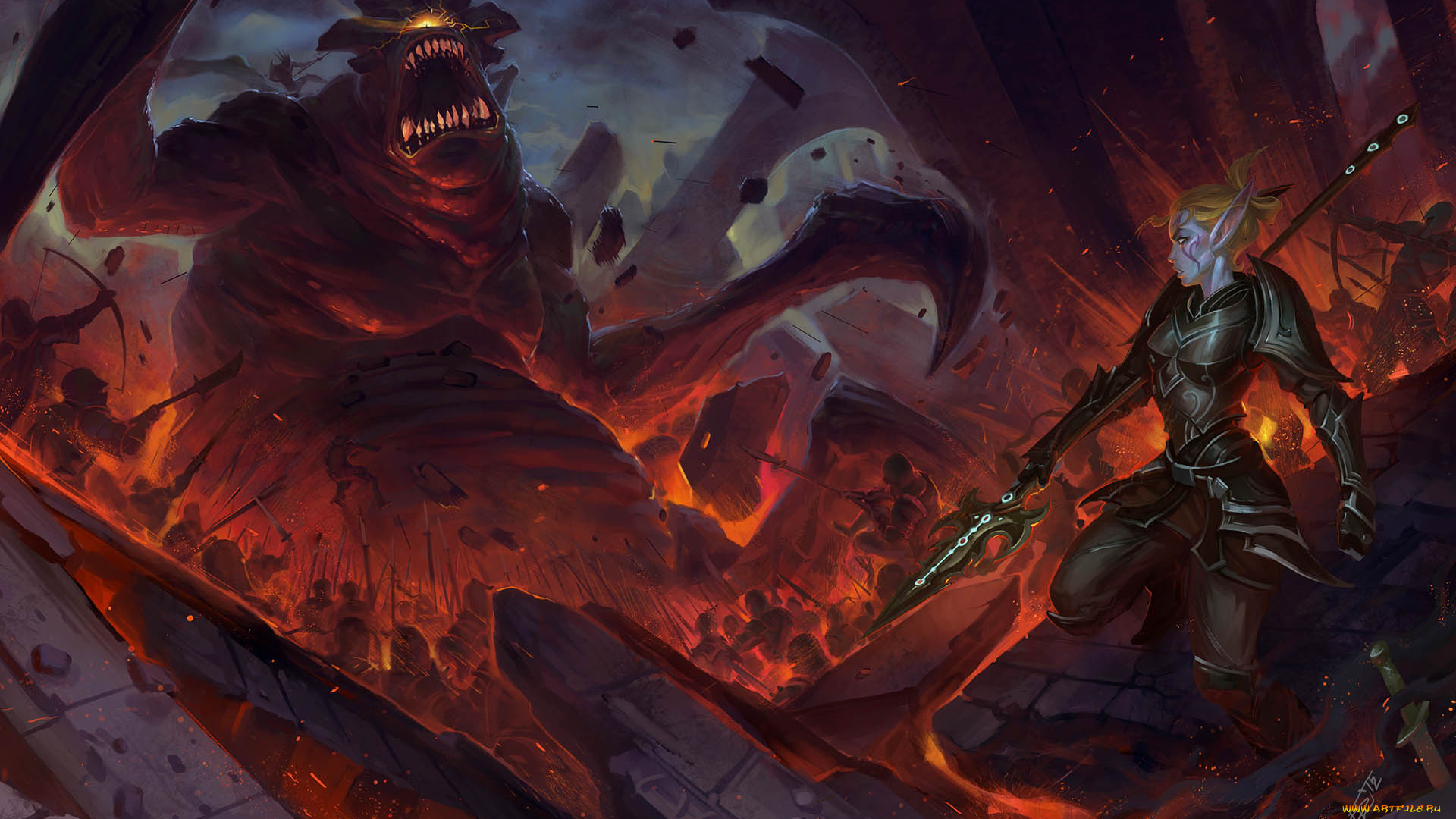 kingdoms, of, amalur, reckoning, the, legend, dead, kel, видео, игры, ke, чудовище, эльфийка