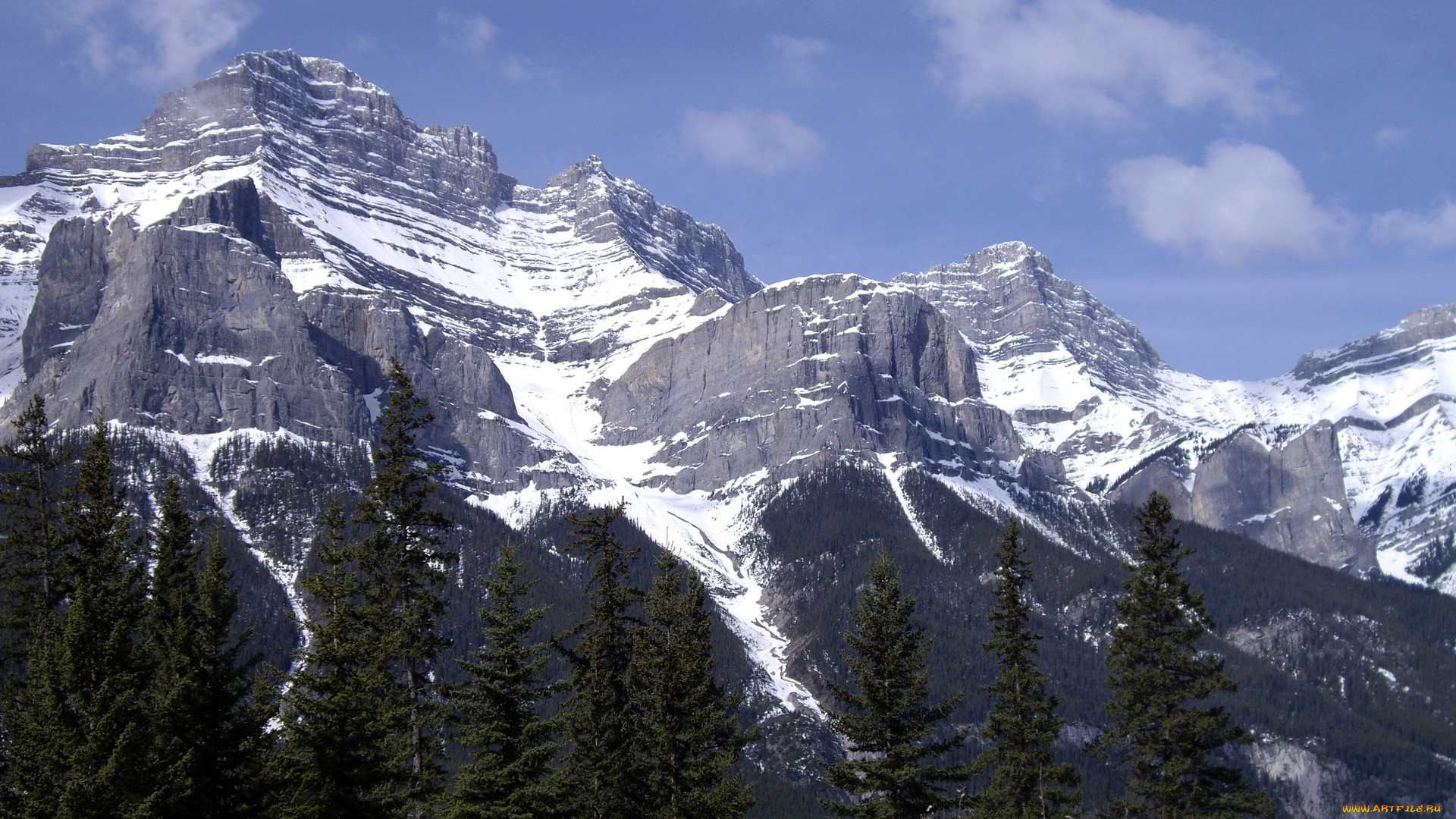 природа, горы, banff, national, park, canada