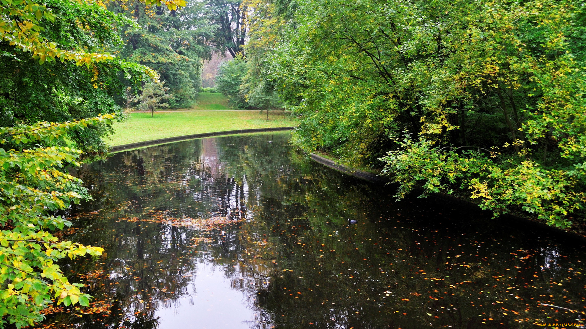 природа, парк, copenhagen, denmark, frederiksberg, garden