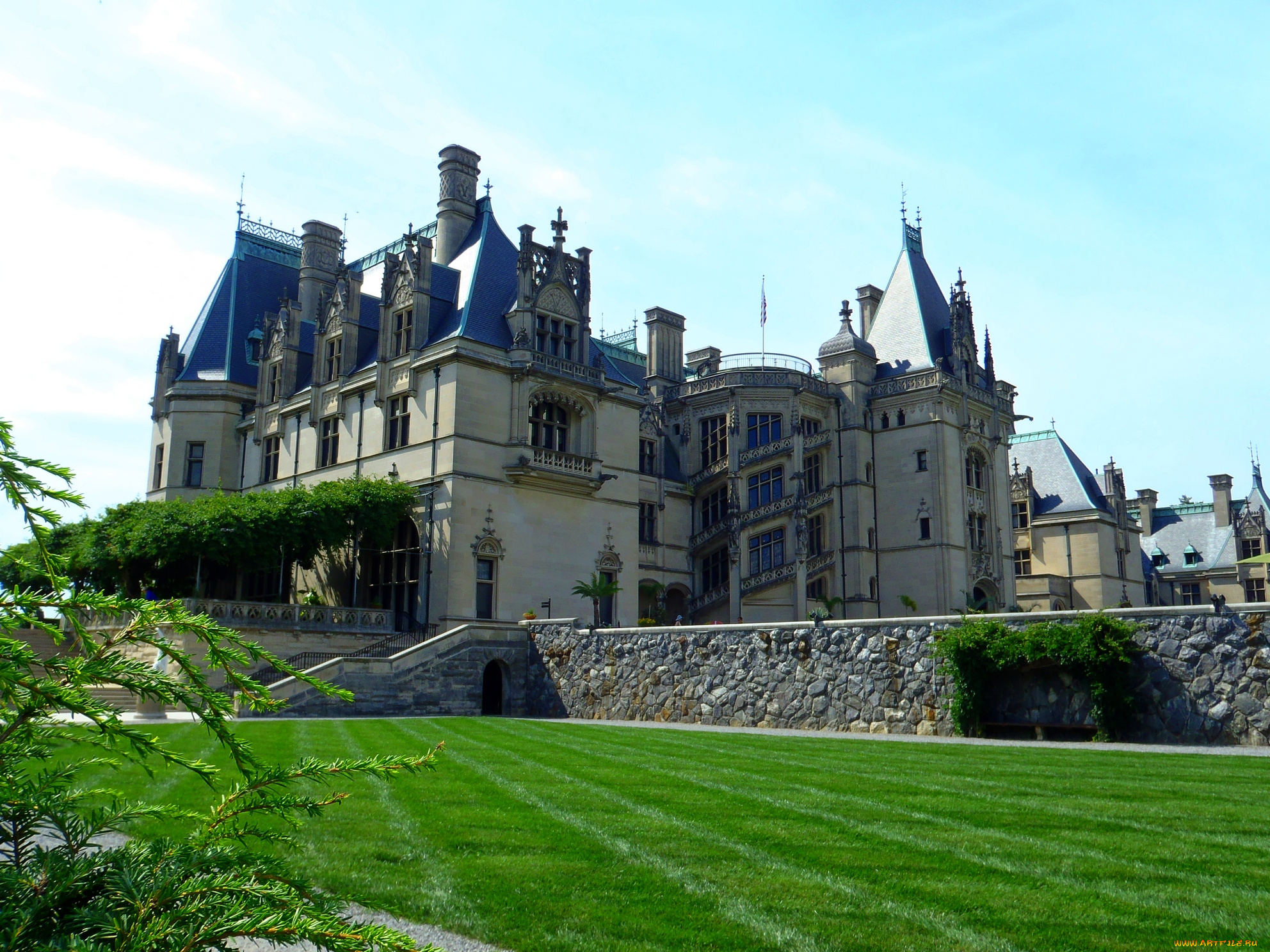 biltmore, estate, `1895`, asheville, nc, города, здания, дома, сша