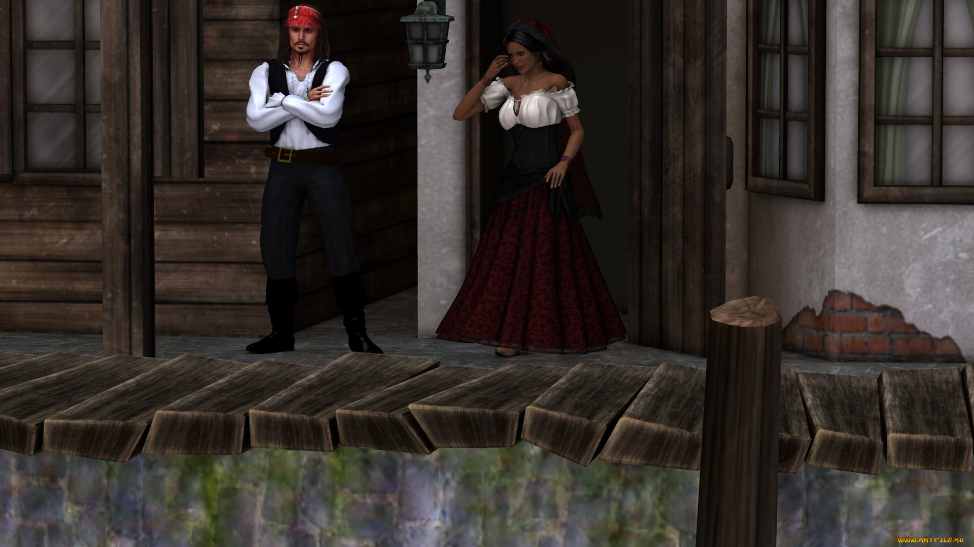 3д, графика, people, люди, девушка, мужчина