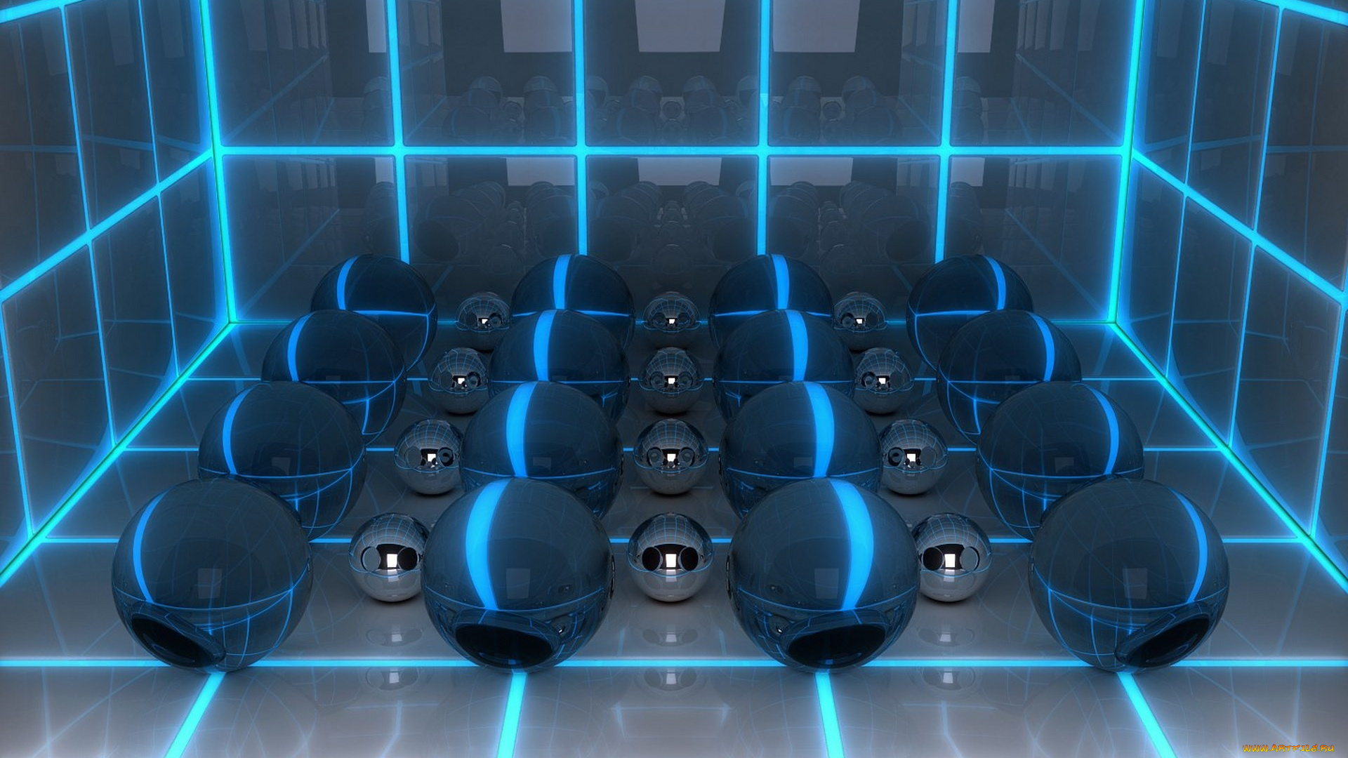 3д, графика, шары, фон