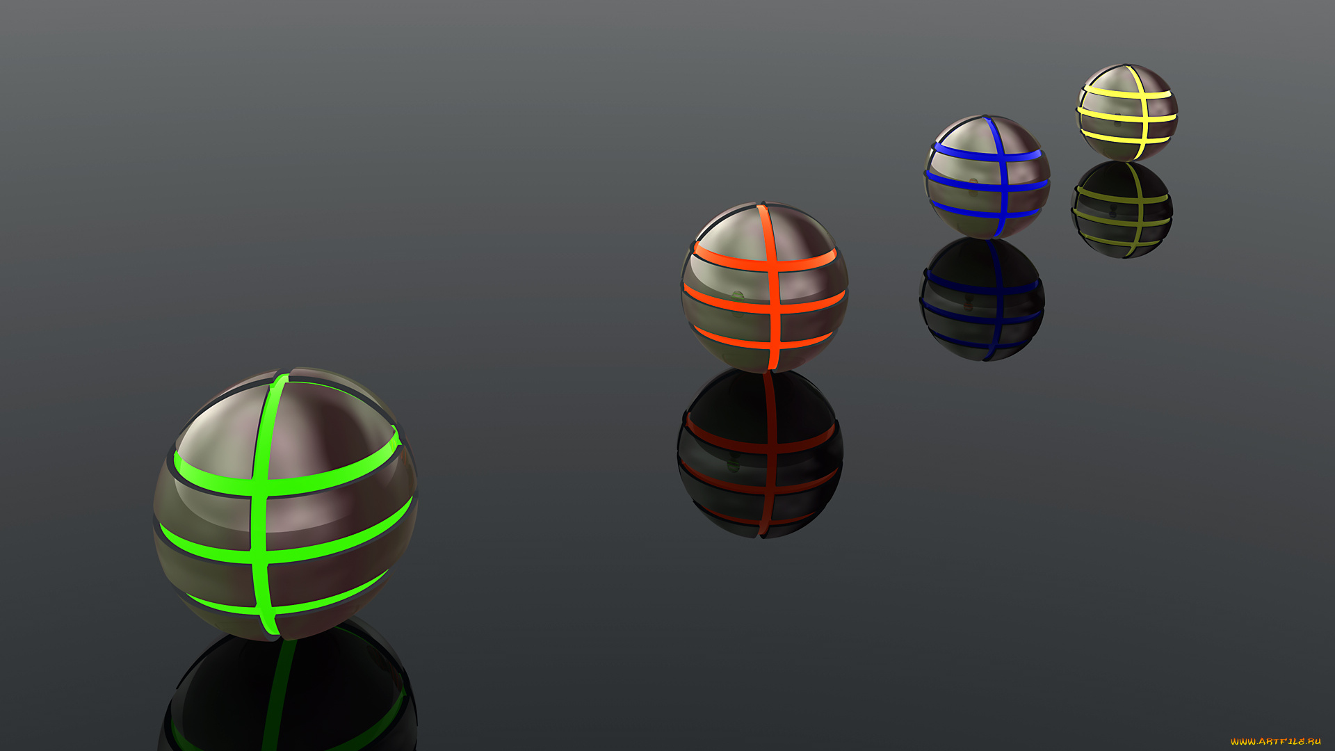 3д, графика, шары, фон