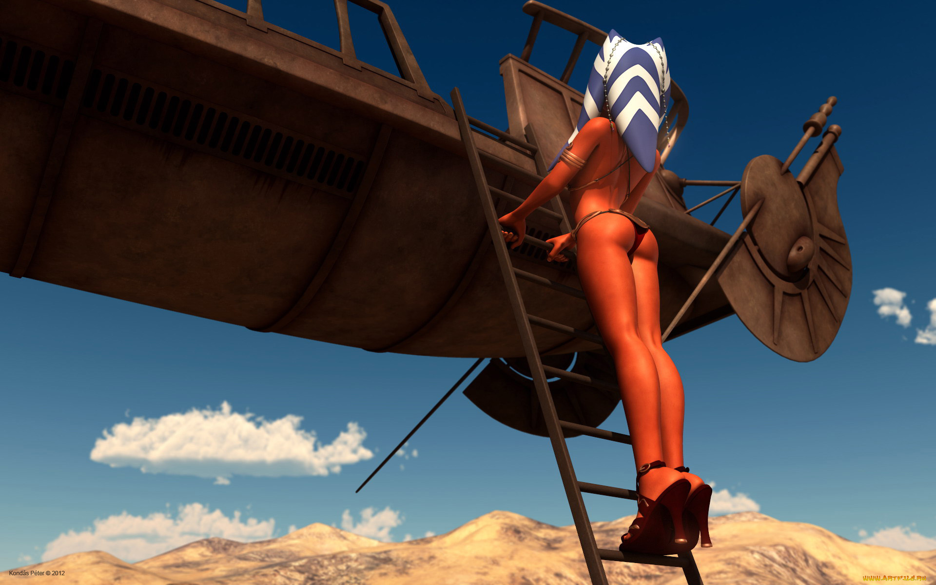 3д, графика, creatures, существа, девушка