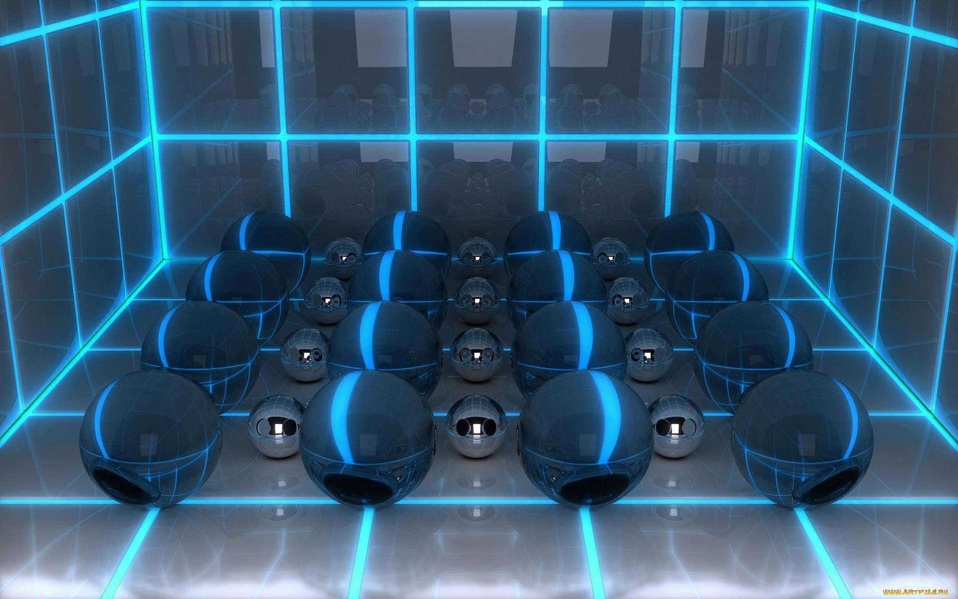 3д, графика, шары, фон