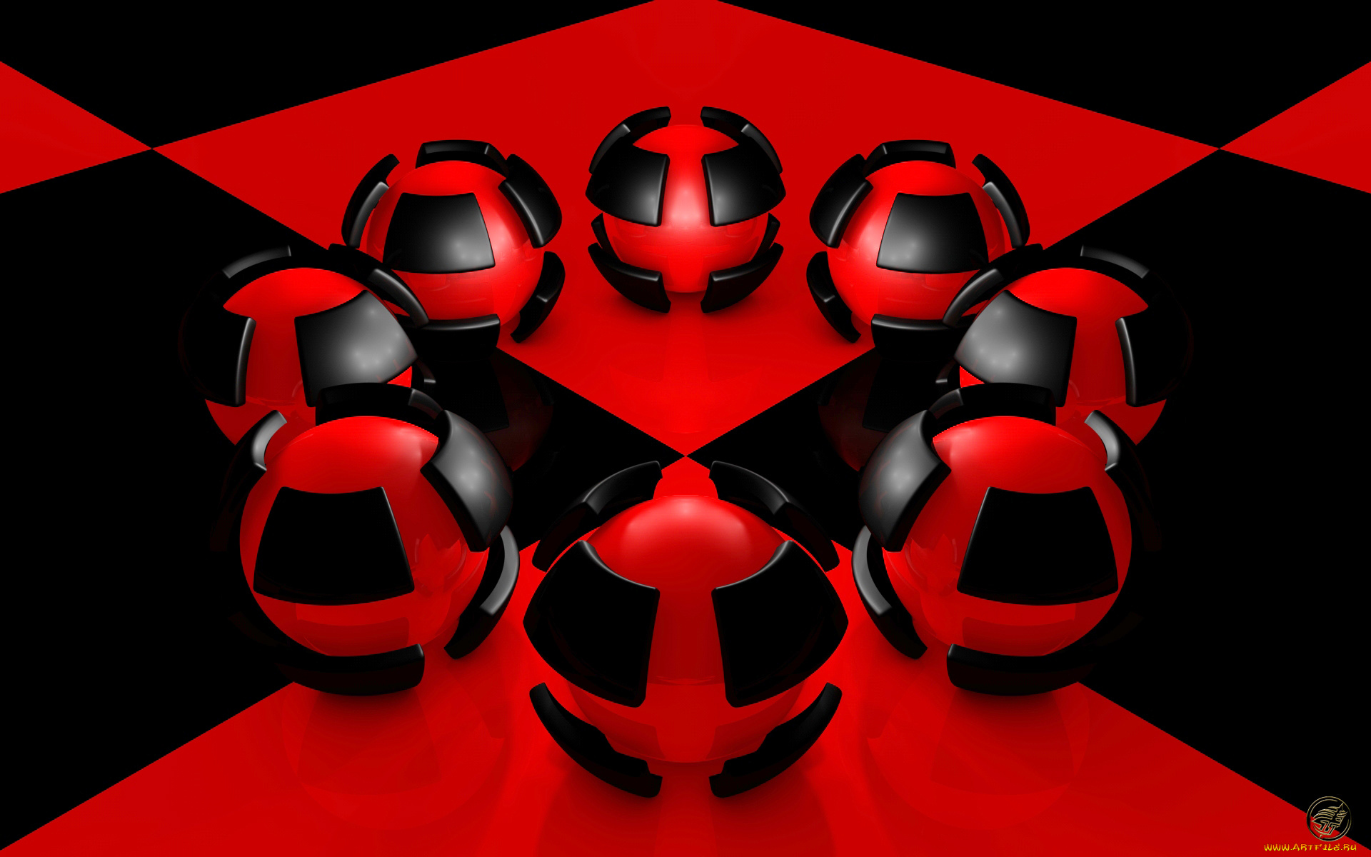 3д, графика, шары, фон, узор, цвета