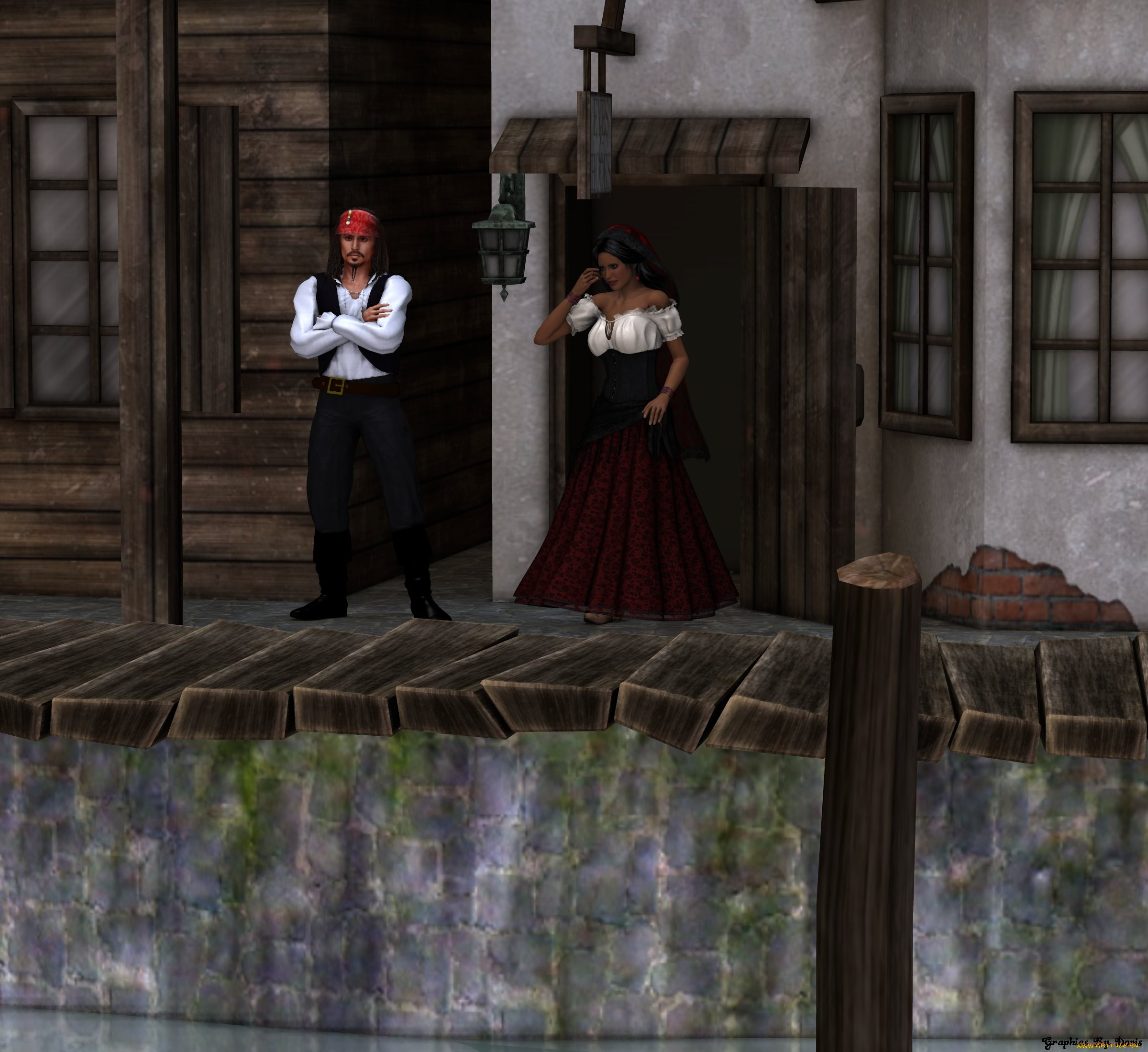 3д, графика, people, люди, девушка, мужчина