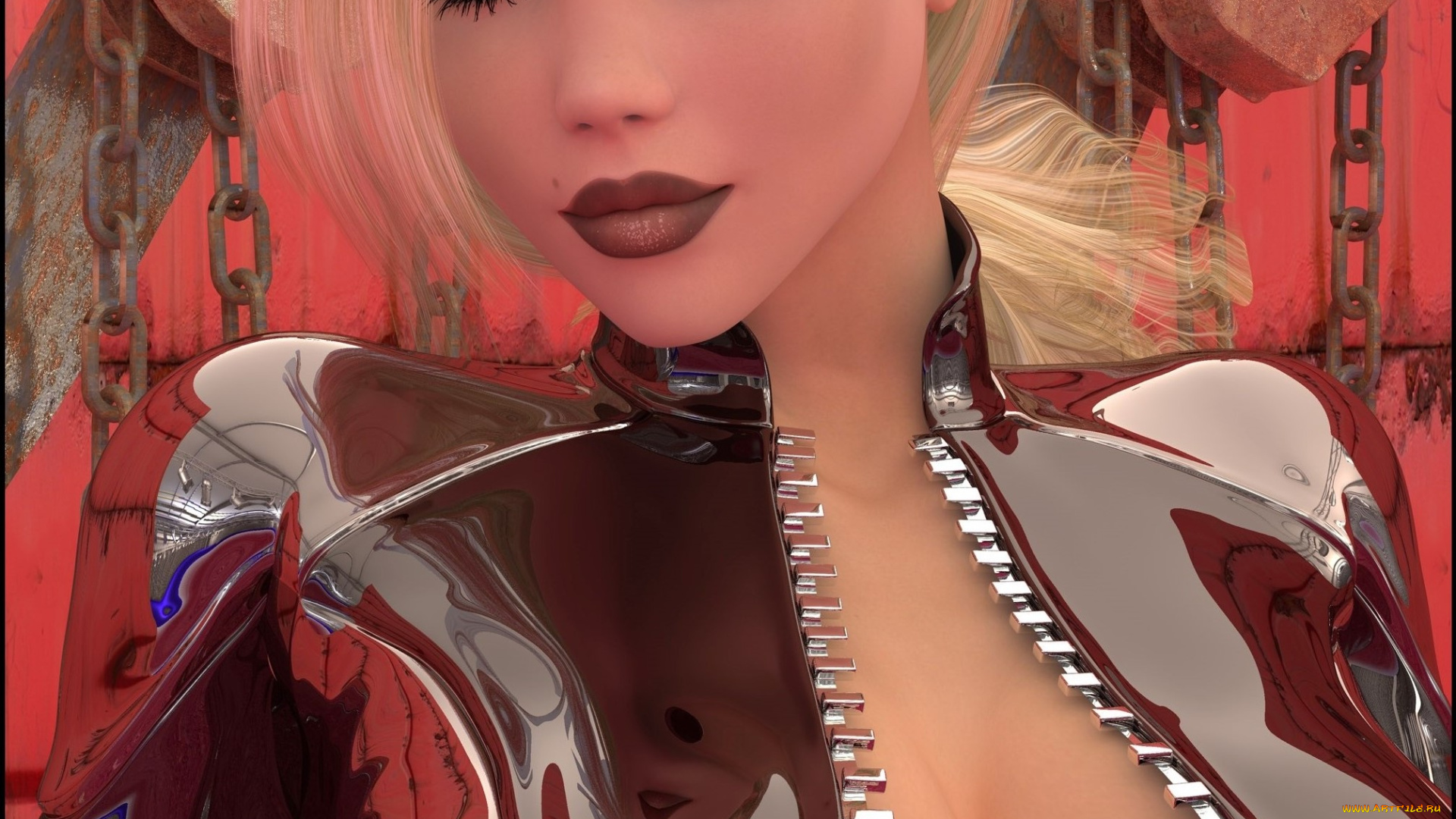 3д, графика, portraits, , портрет, взгляд, девушка