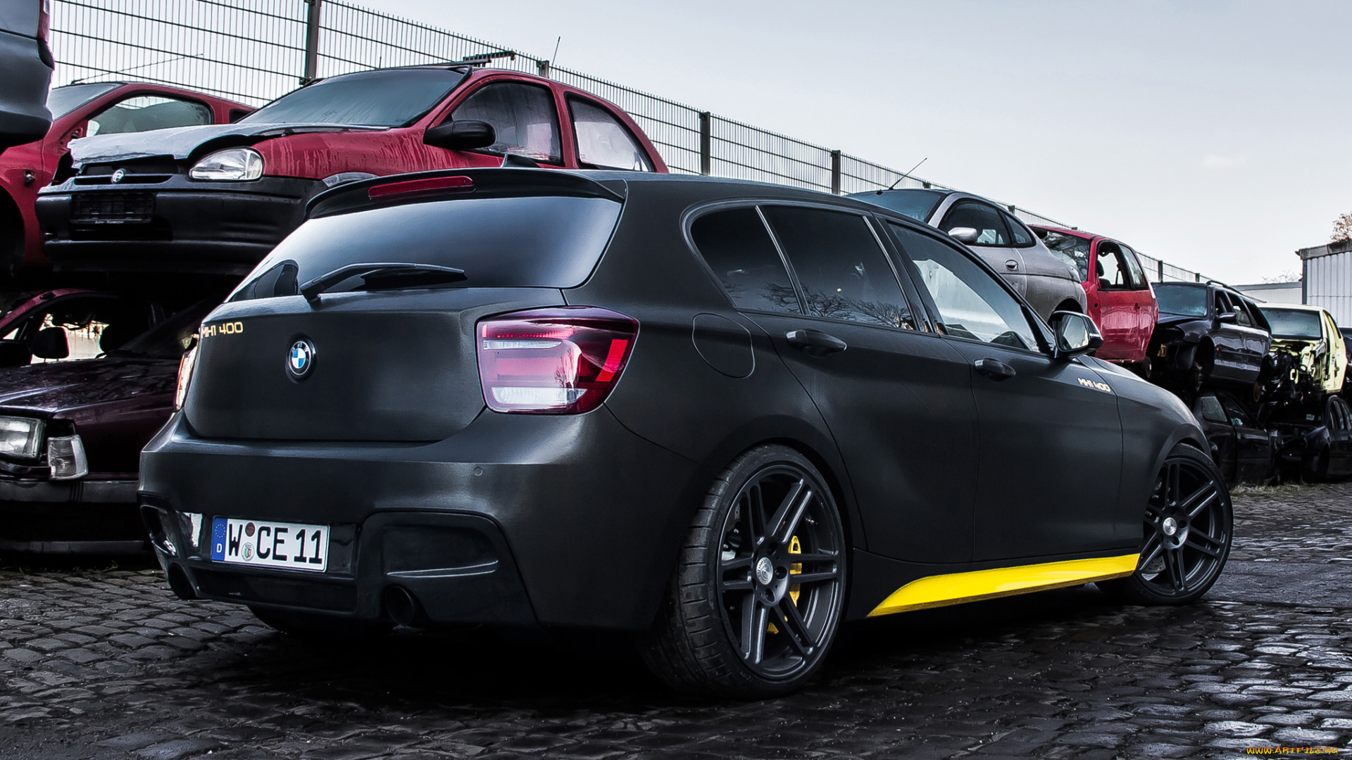 автомобили, bmw, f20, mh1, 400, 2014, racing, manhart, темный