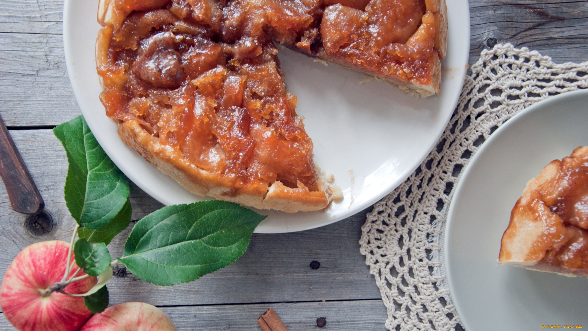 еда, пироги, яблоки