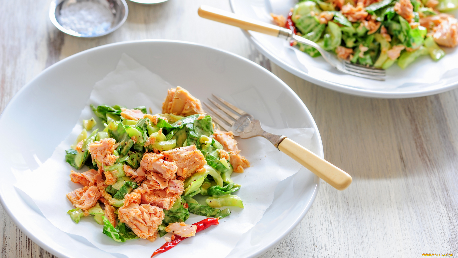 еда, салаты, , закуски, рыба, зелень, салат