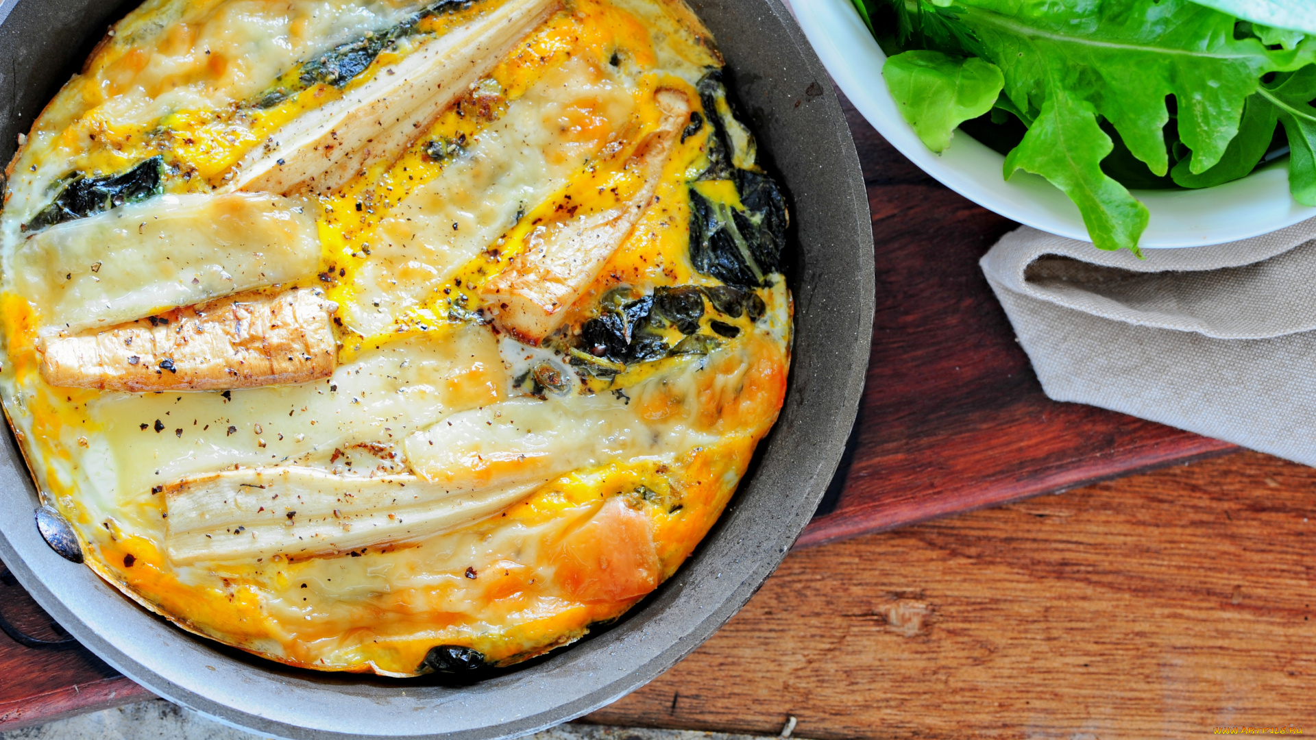 еда, Яичные, блюда, зелень, омлет