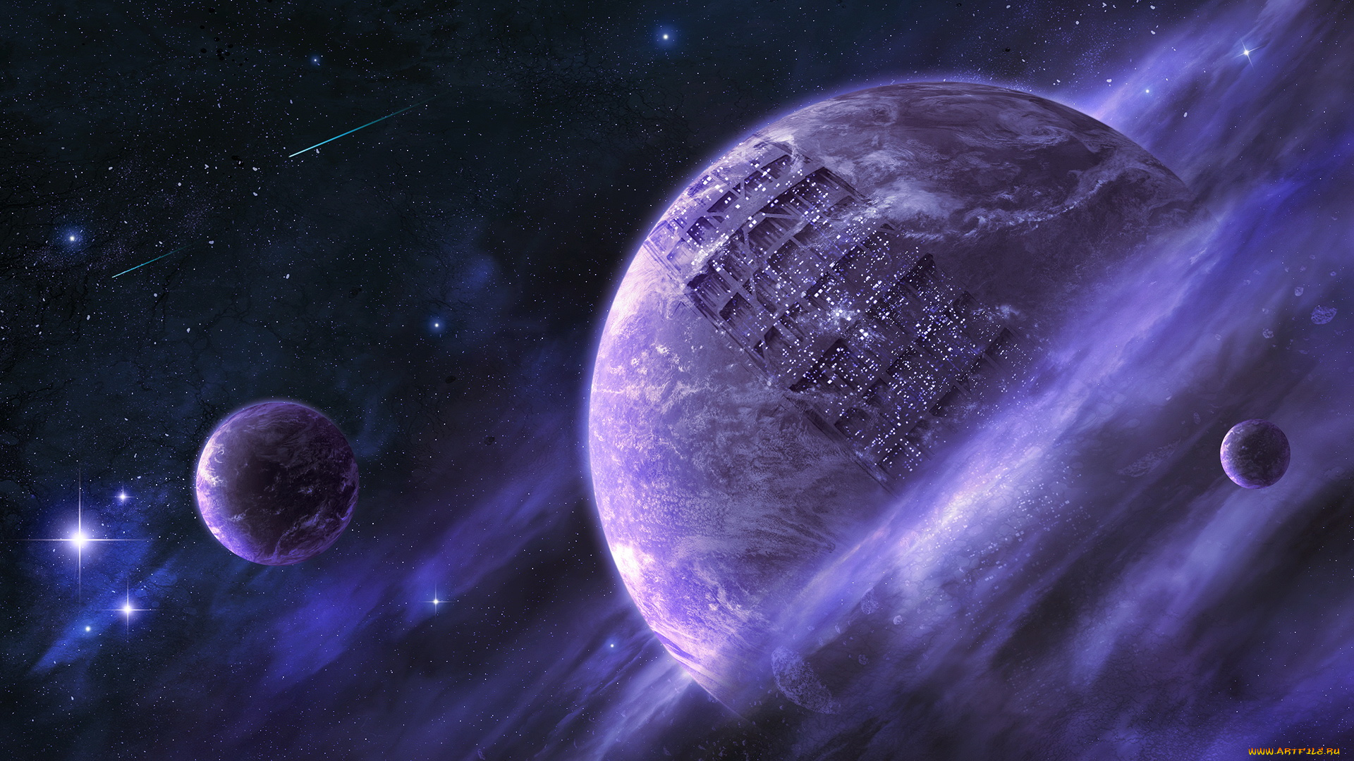 космос, арт, планеты