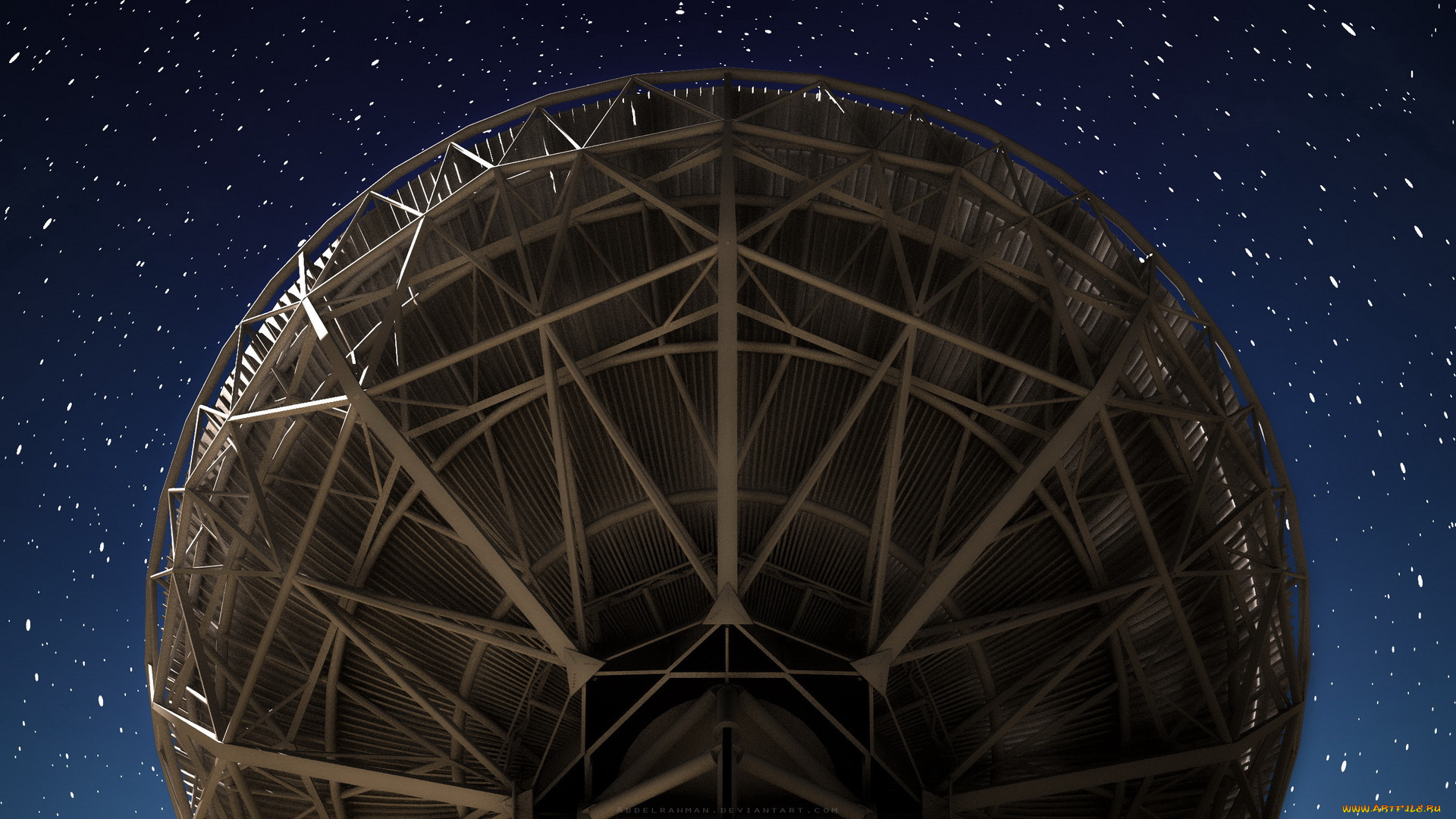 космос, разное, другое, радиотелескоп, звезды, небо