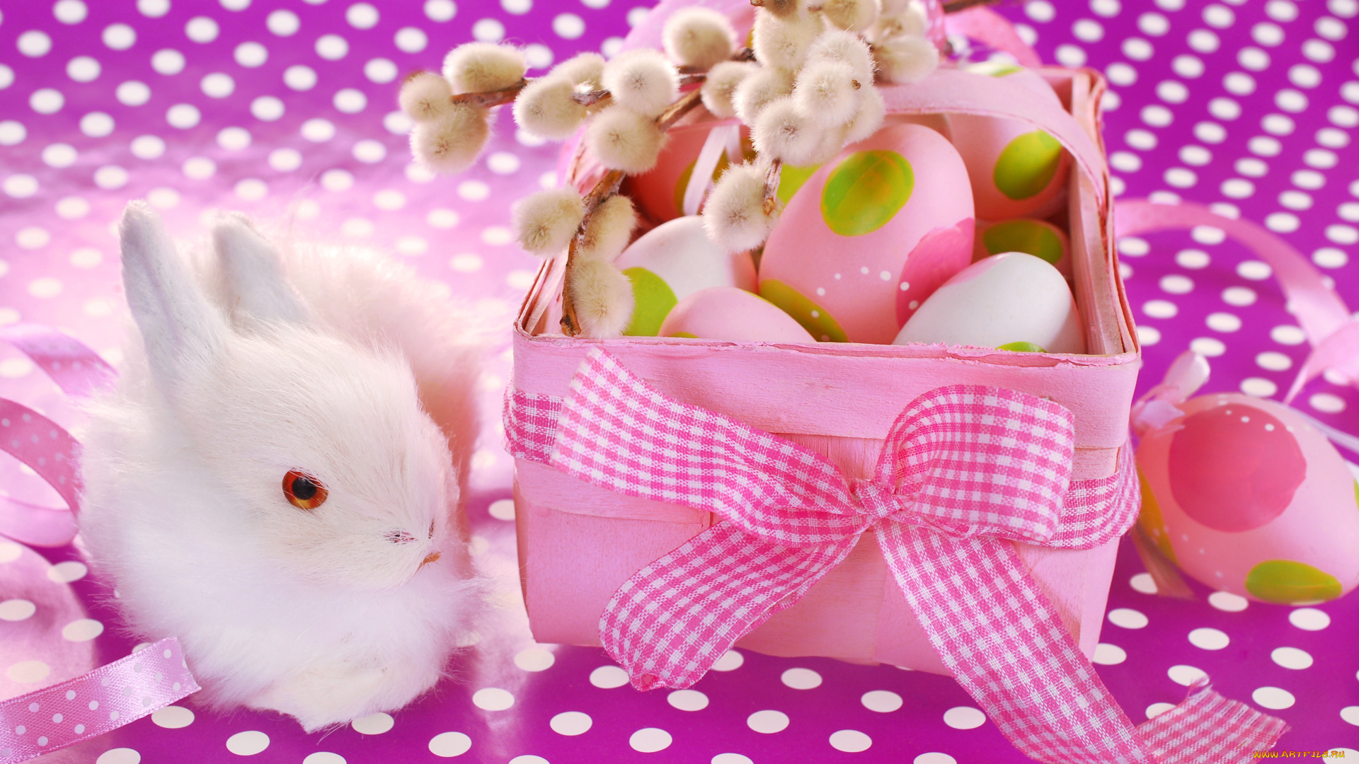праздничные, пасха, цветы, яйца, праздник, зайка